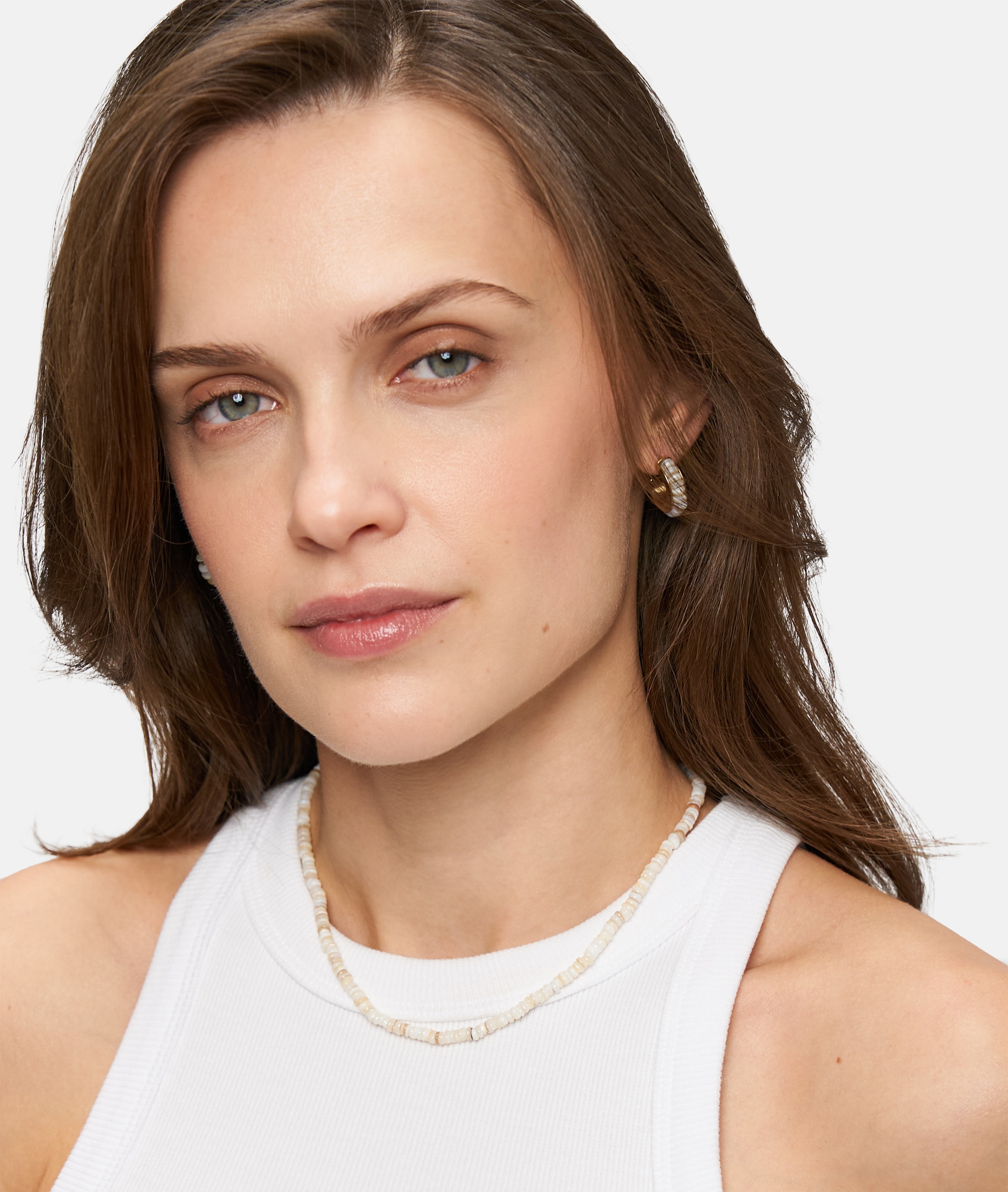Tamaris Charm-Kette »Schmuck Geschenk Edelstahl Halskette All About Beads«, mit Naturstein