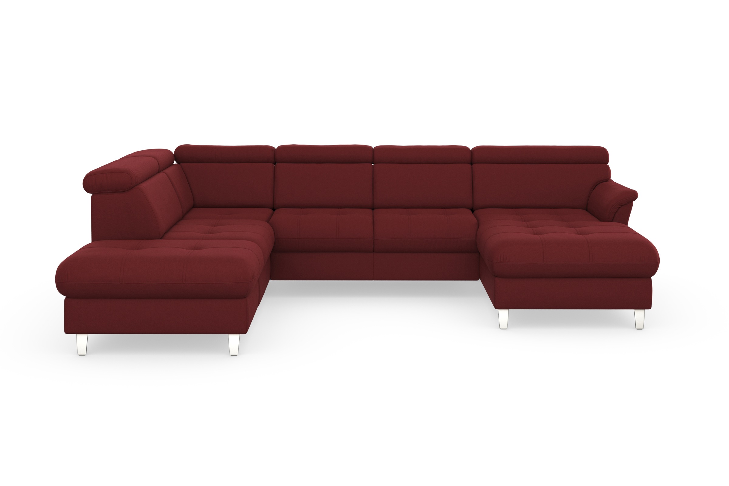 sit&more Wohnlandschaft »Marano U-Form« inklusive Kopfteilverstellung, wahlweise mit Bettfunktion, Bettkasten