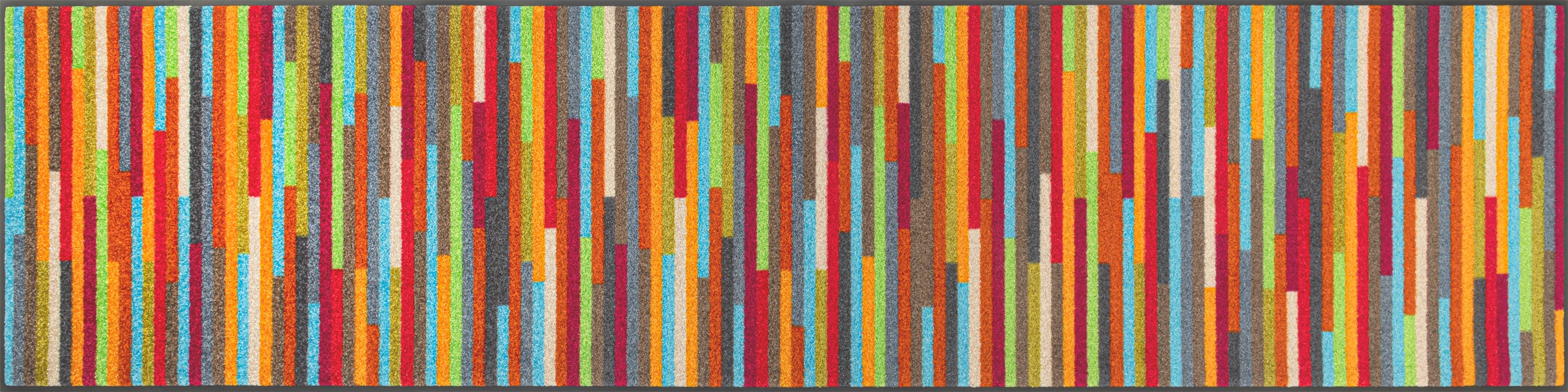 wash+dry by Kleen-Tex Fußmatte "Mikado Stripes" rechteckig 7 mm Höhe Schmutzfangläufer, modernes Streifen Design, rutschhemmend, waschbar