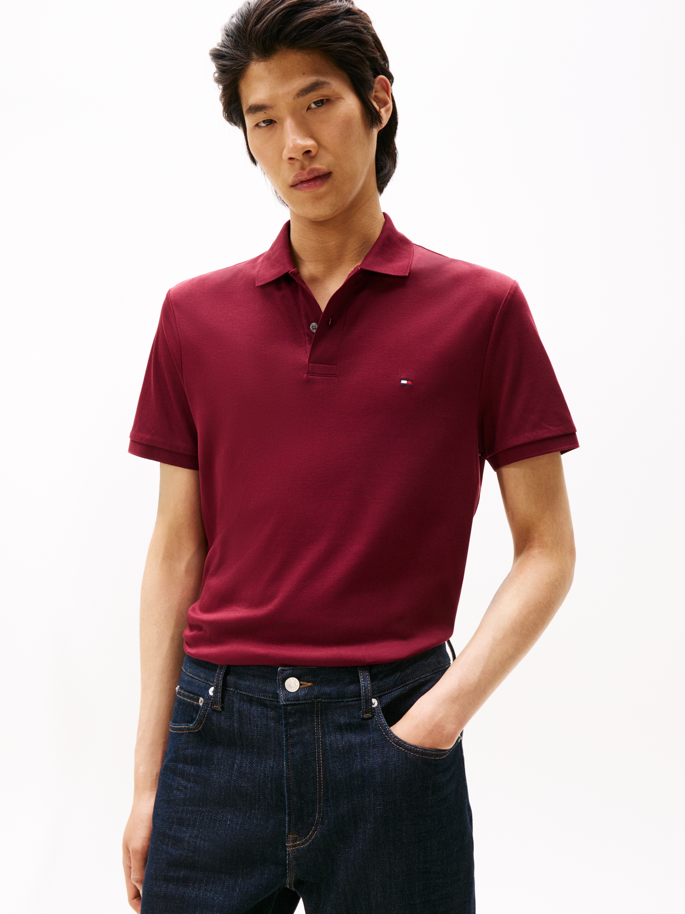 Tommy Hilfiger 1100000002199 "LIQUID COTTON REGULAR SEASONAL" mit Logostickerei