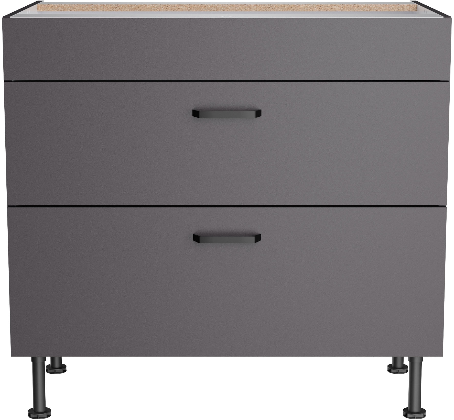 KOCHSTATION Unterschrank »KS-Paula« 90 cm breit, 87 cm hoch, 2 Auszüge für autarkes Einbaukochfeld