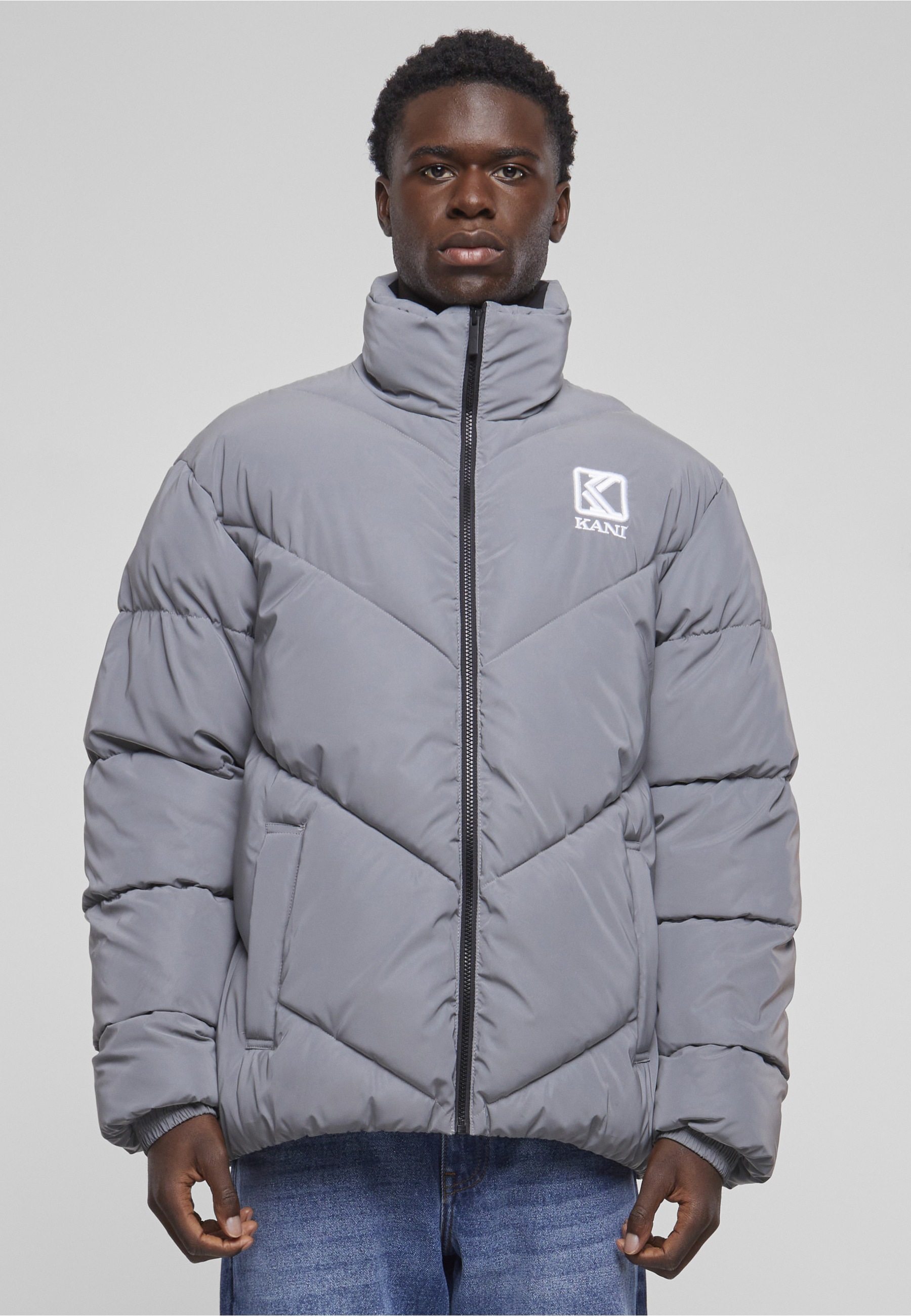 Karl Kani Winterjacke »Karl Kani Damen KM233-047-1 KK Og Puffer Jacket« 1 Stk. tlg. ohne Kapuze