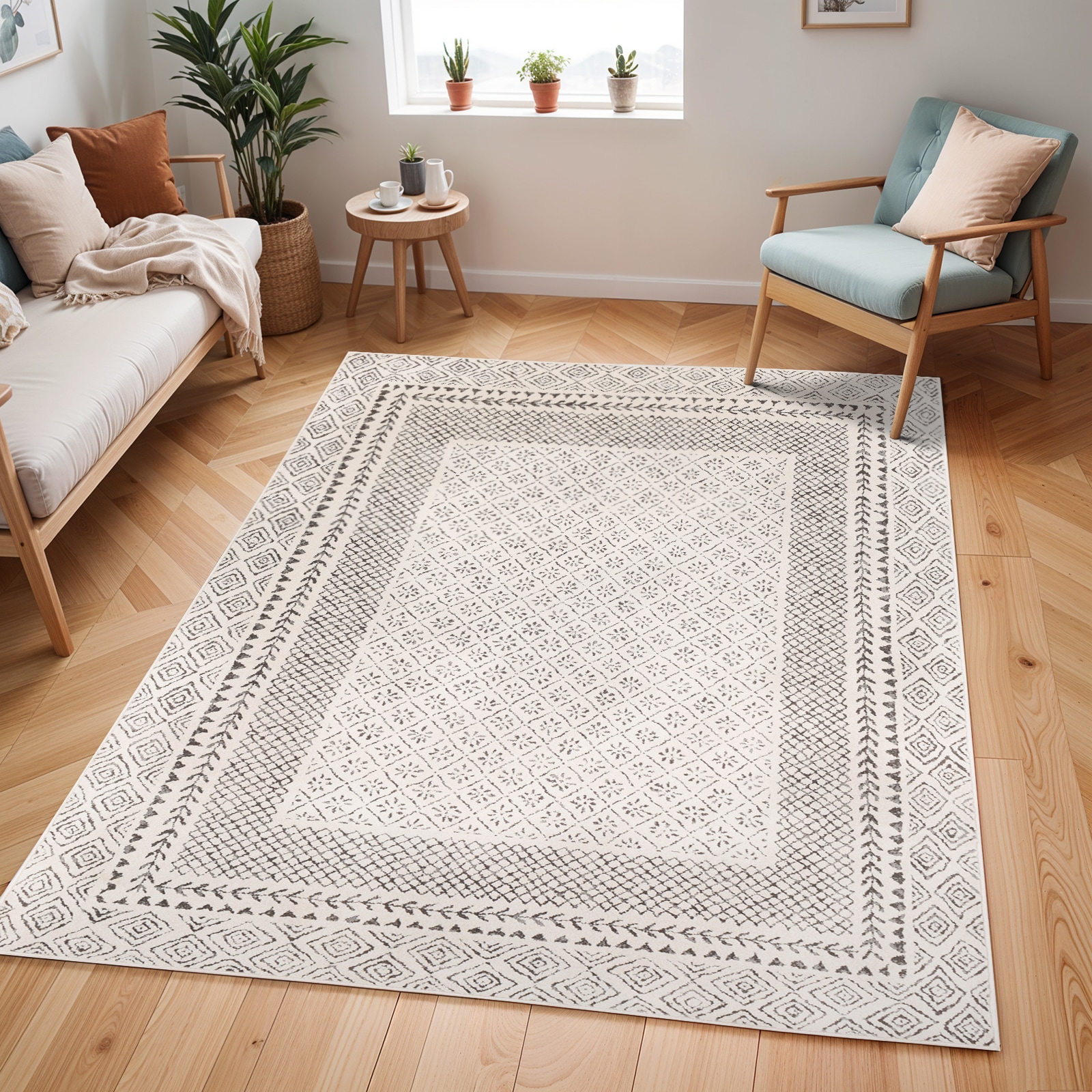Livabliss Teppich "MONACO" rechteckig 14 mm Höhe Skandinavischer Teppich, K günstig online kaufen
