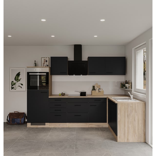 Flex-Well Küche »Capri«, mit und ohne E-Geräten erhältlich, Gesamtbreite  280x170 cm | BAUR
