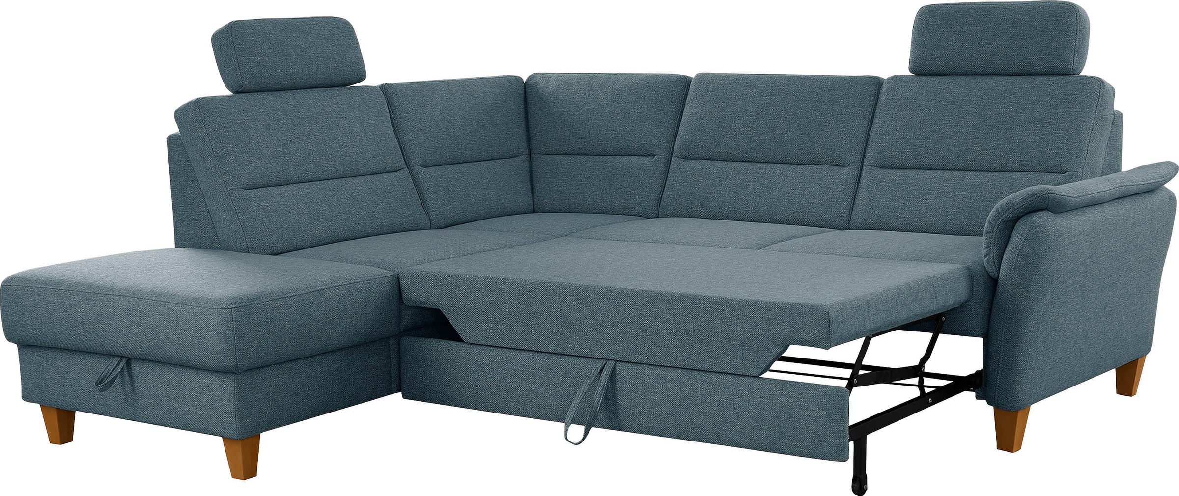 Home affaire Ecksofa »Palmera L-Form«, Federkern, wahlweise mit Bettfunktion und mit/ohne Stauraum