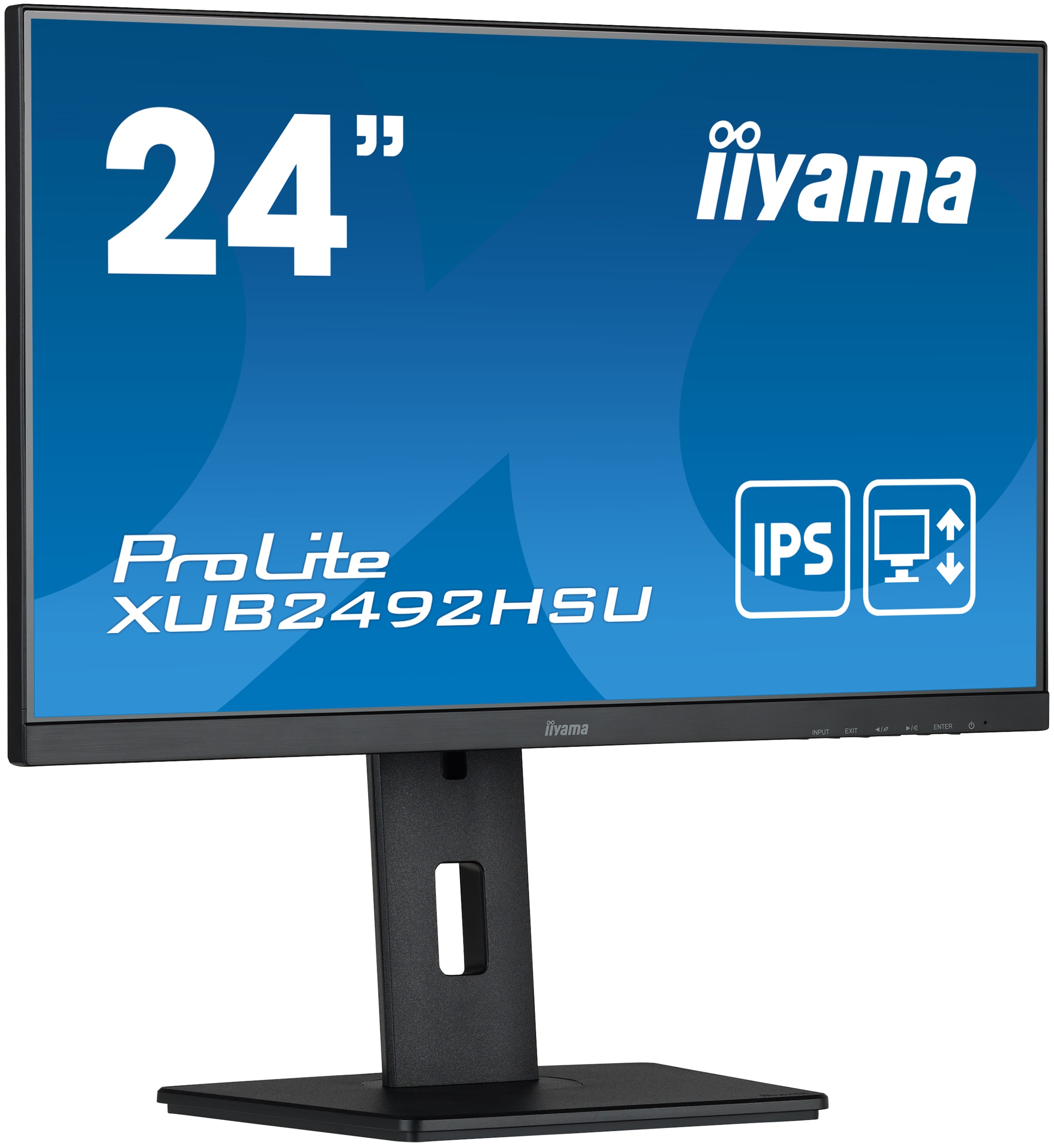 Iiyama LED-Monitor »XUB2492HSU-B5«, 60,5 cm/24 Zoll, 1920 x 1080 px, Full HD, 4 ms Reaktionszeit, 75 Hz