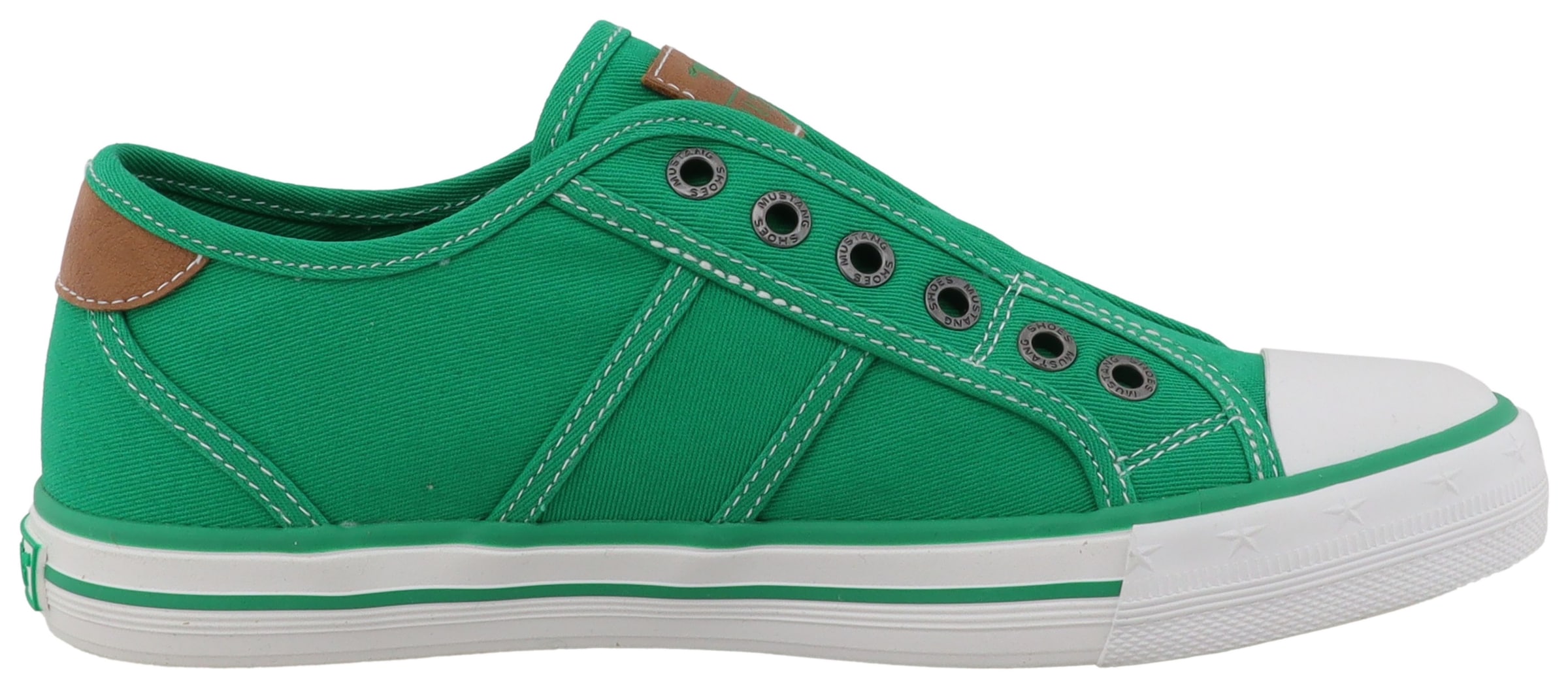 Mustang Shoes Slip-On Sneaker »Winona«  Slipper, Halbschuh mit modischen Kontrastnähten