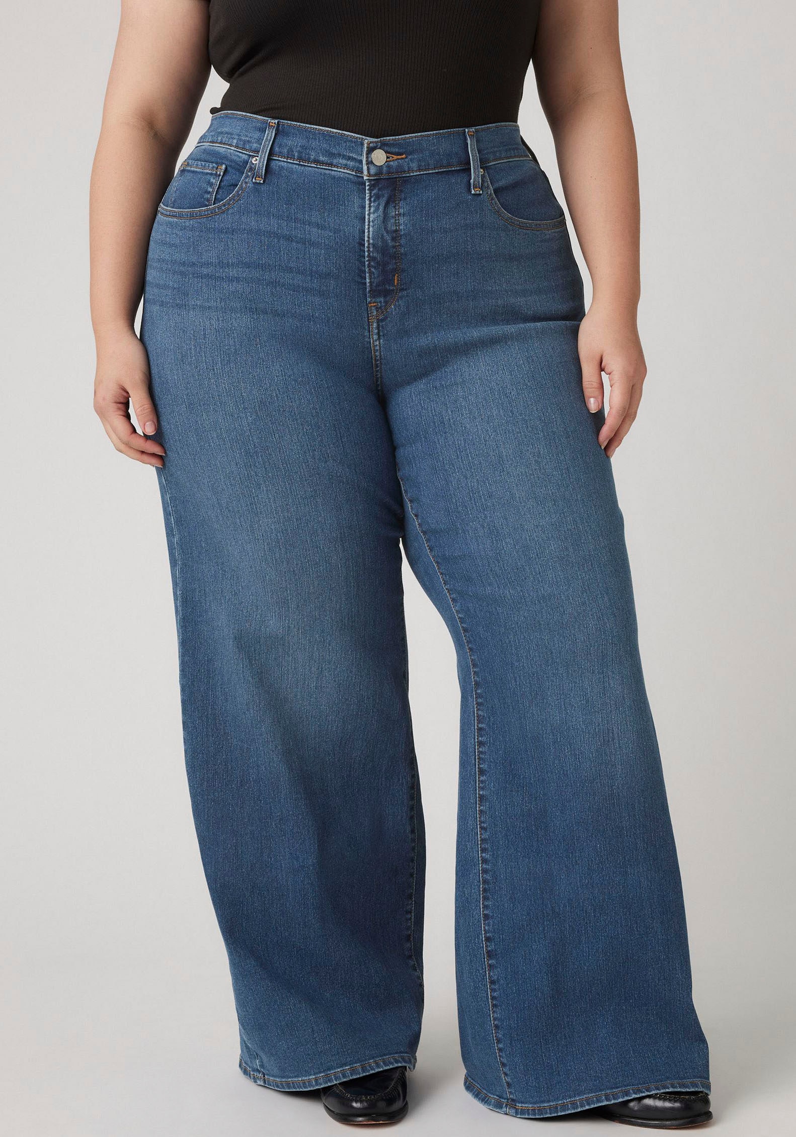 Levis Plus Weite Jeans "PL 318 SHAPING WIDE LEG" im Five-Pocket Style günstig online kaufen