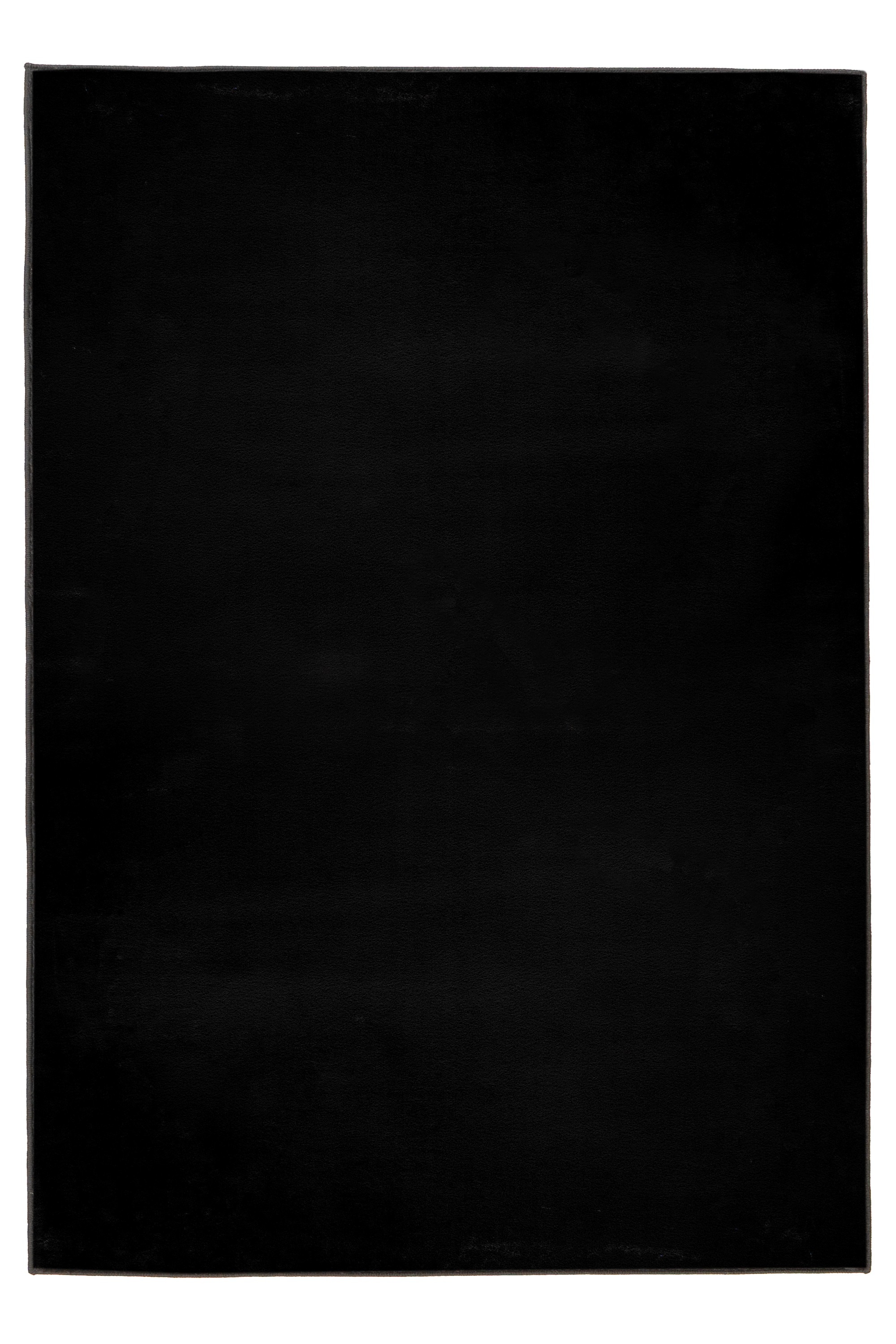 Teppich KAYOOM "Surfacer 225", schwarz, B:200cm H:12mm L:290cm, Polyester, Teppiche, Teppich, weicher Kurzflor, Wohnzimmer