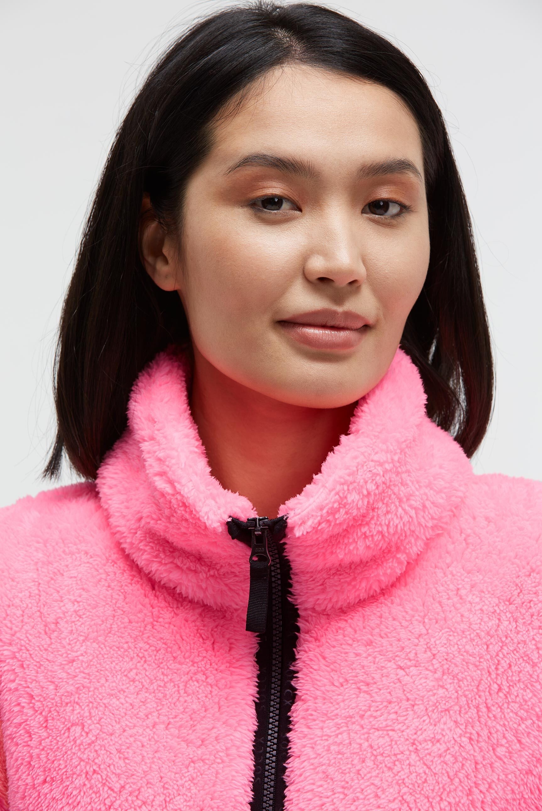 SOCCX Fleecejacke ohne Kapuze