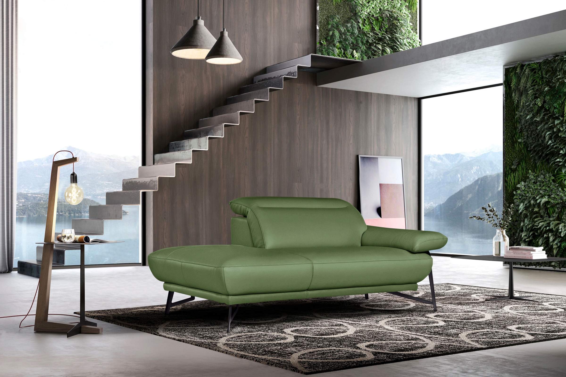 Egoitaliano Sofa "Anais, Design mit hohem Sitzkomfort, Fußfarbe schattengra günstig online kaufen