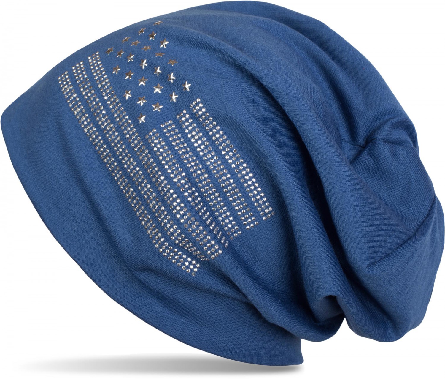 styleBREAKER Beanie "Beanie mit USA Flagge aus Strass" 1 Stk.