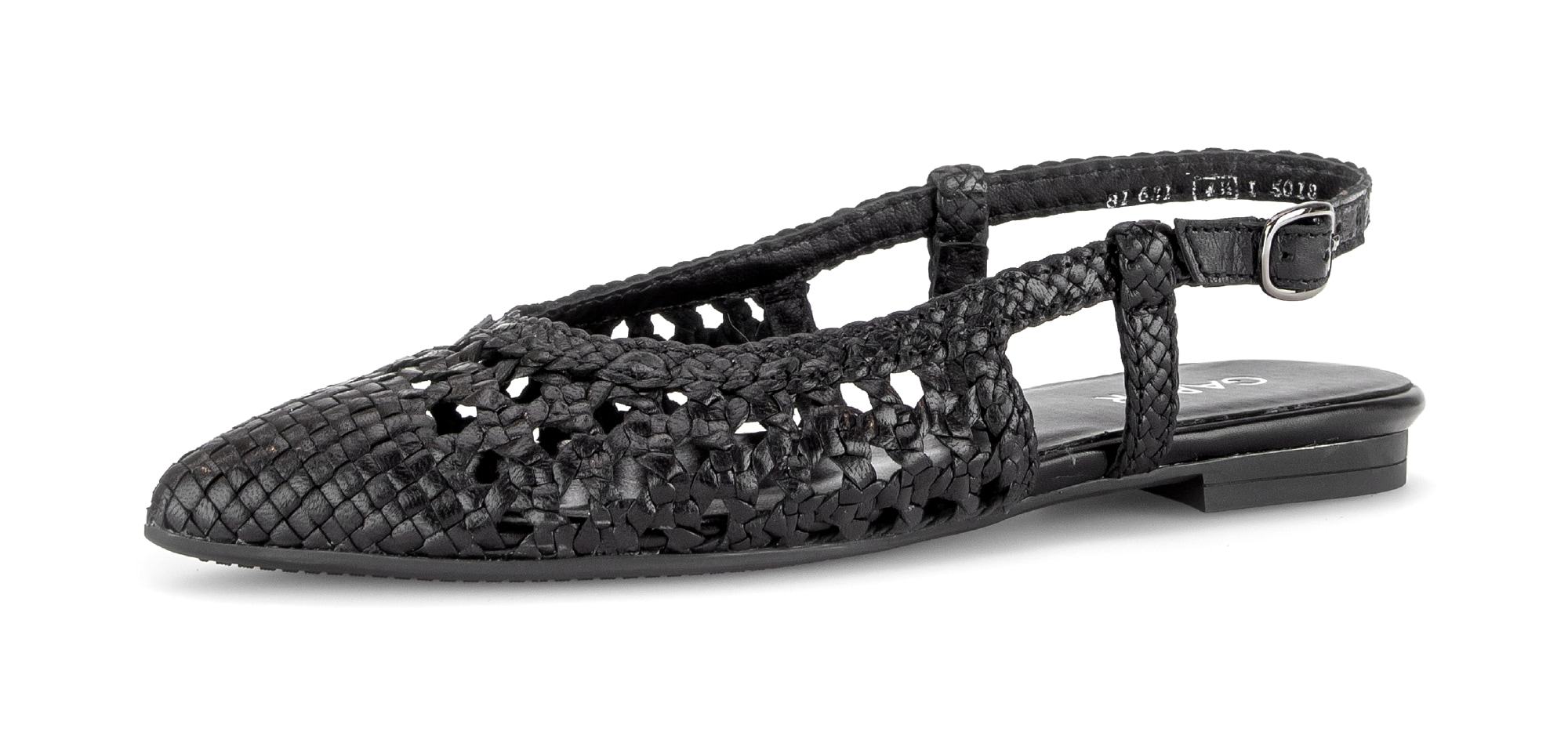 Gabor Slingpumps, Blockabsatz, Sommerschuh In Modischer Flechtoptik
