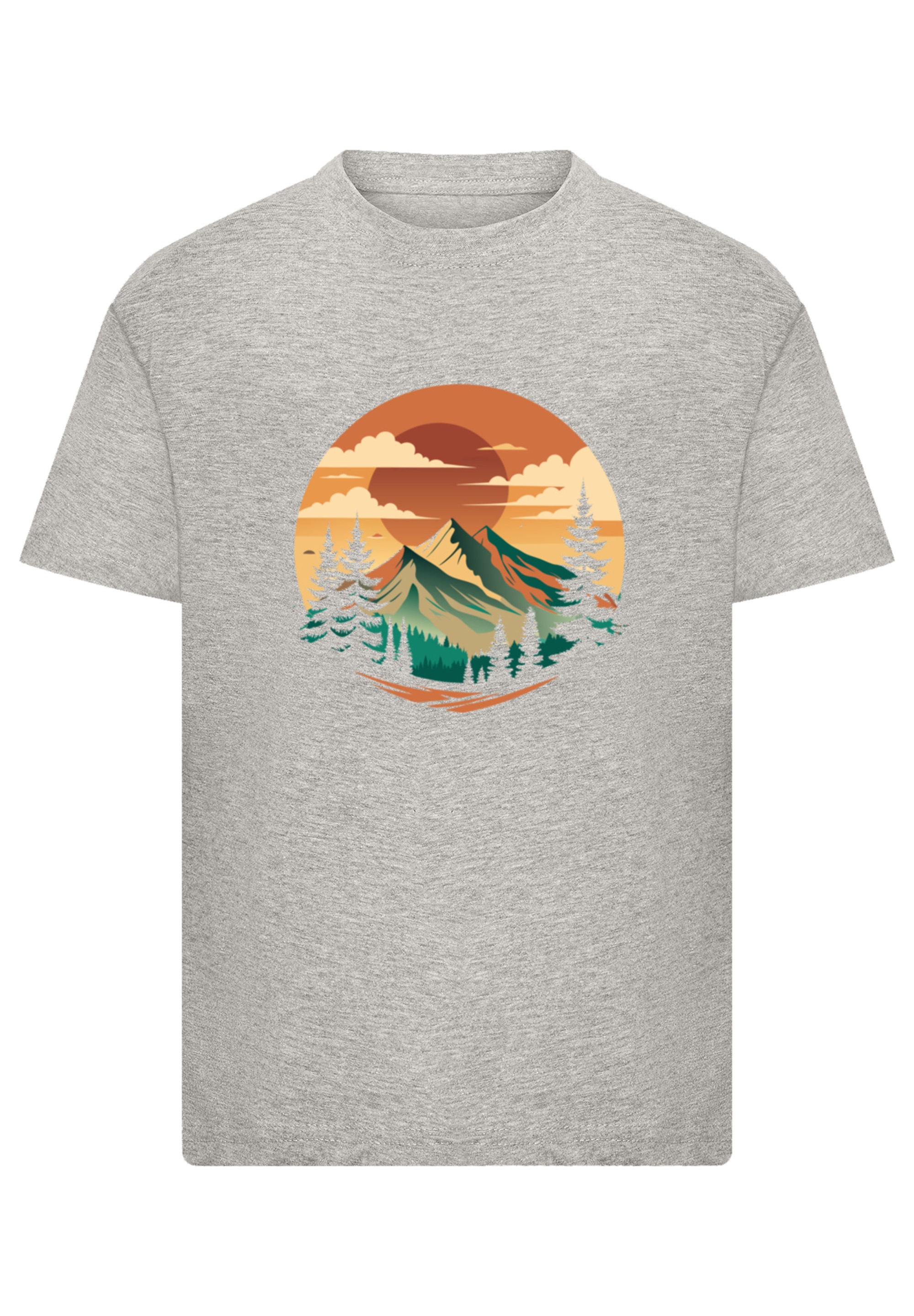 F4NT4STIC T-Shirt »Sonnenuntergang Berglandschaft« Premium Qualität