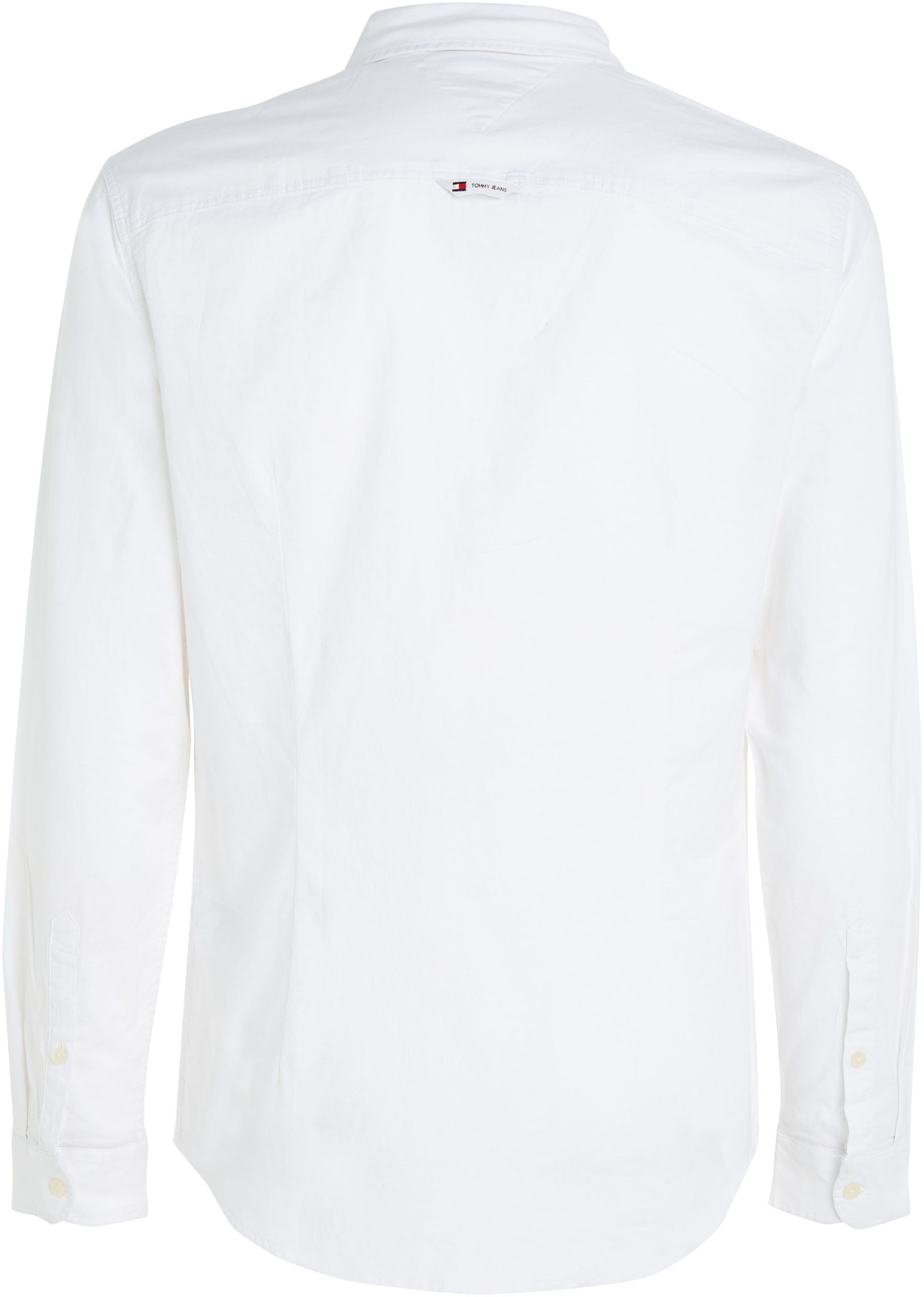 Tommy Jeans Langarmhemd »TJM Slim Stretch Oxford Shirt«, mit Flaglabel auf der Brust