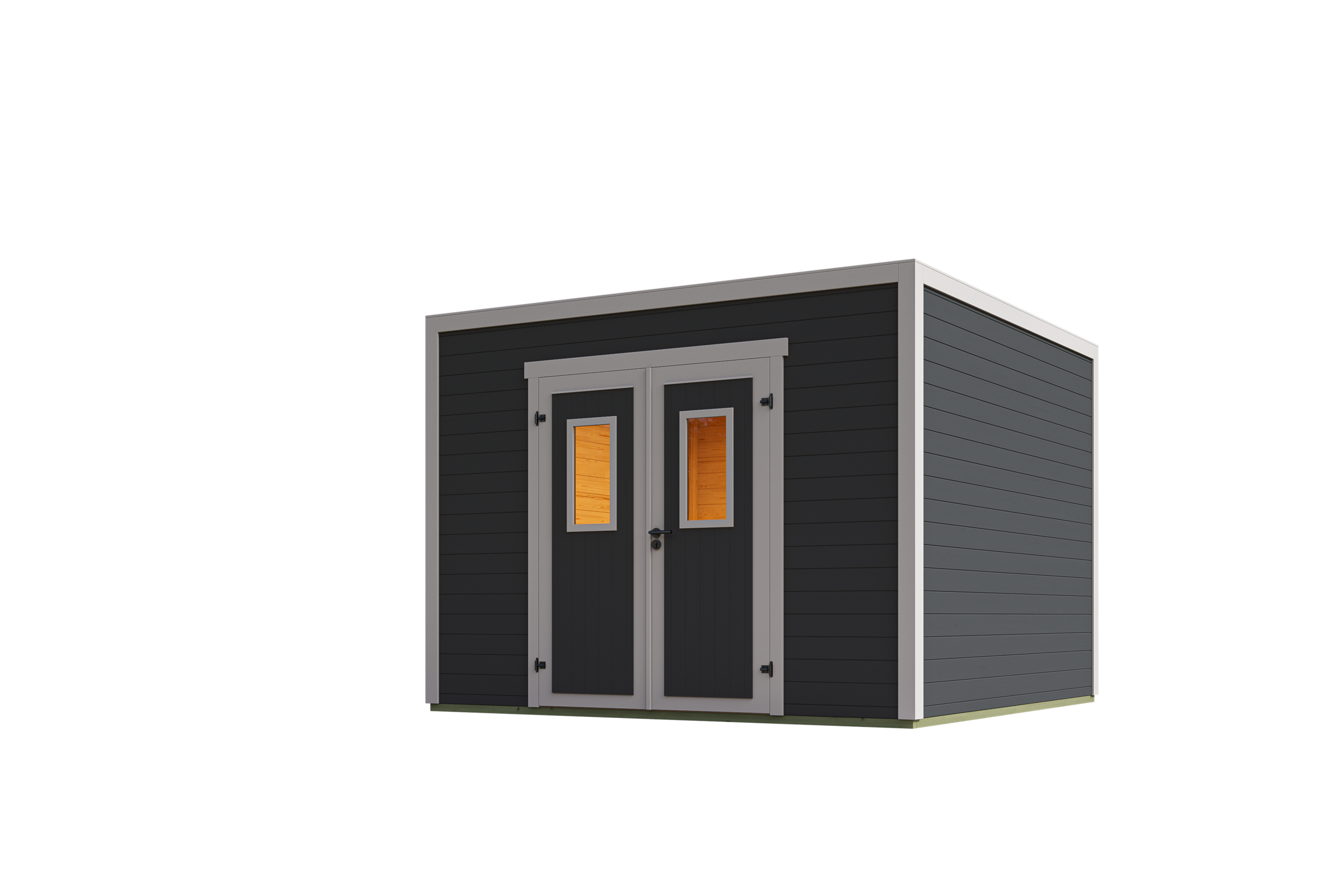 Nordic Holz Gartenhaus "Felix 3", kleiner stilvoller Schuppen mit Flachdach günstig online kaufen