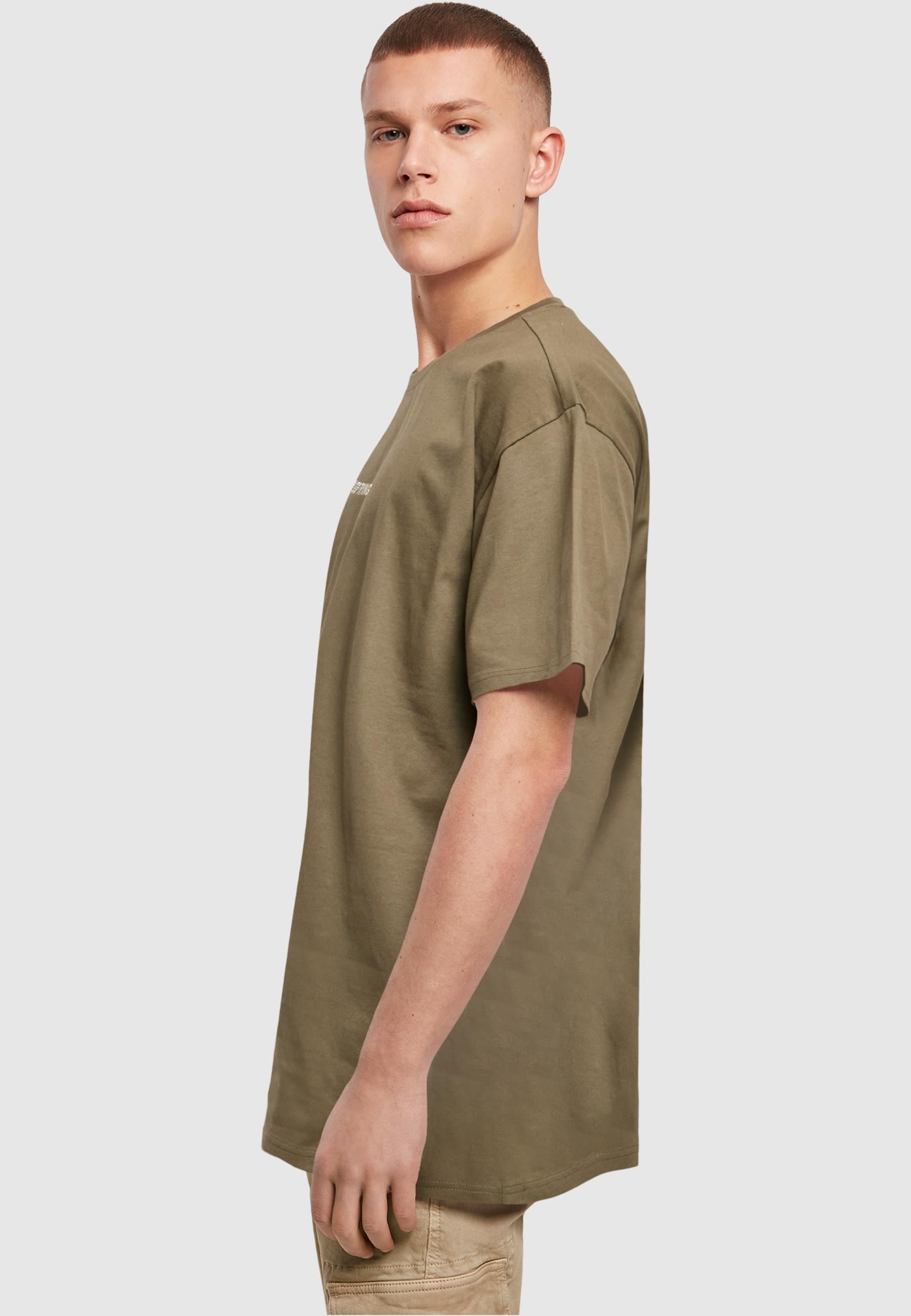 Merchcode T-Shirt »Merchcode Herren Never Give Up Heavy Oversized Tee«, (1 tlg.)