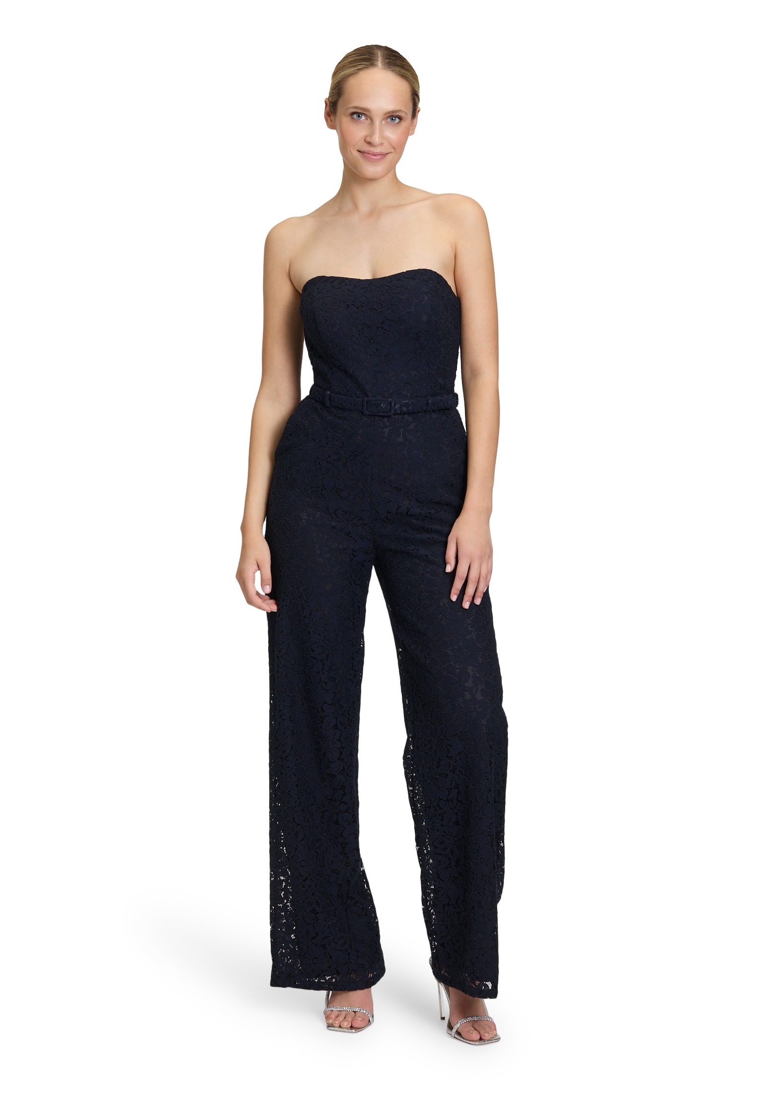 Vera Mont Overall "Vera Mont Damen Jumpsuit mit Spitze", (1 tlg.), Gürtel günstig online kaufen