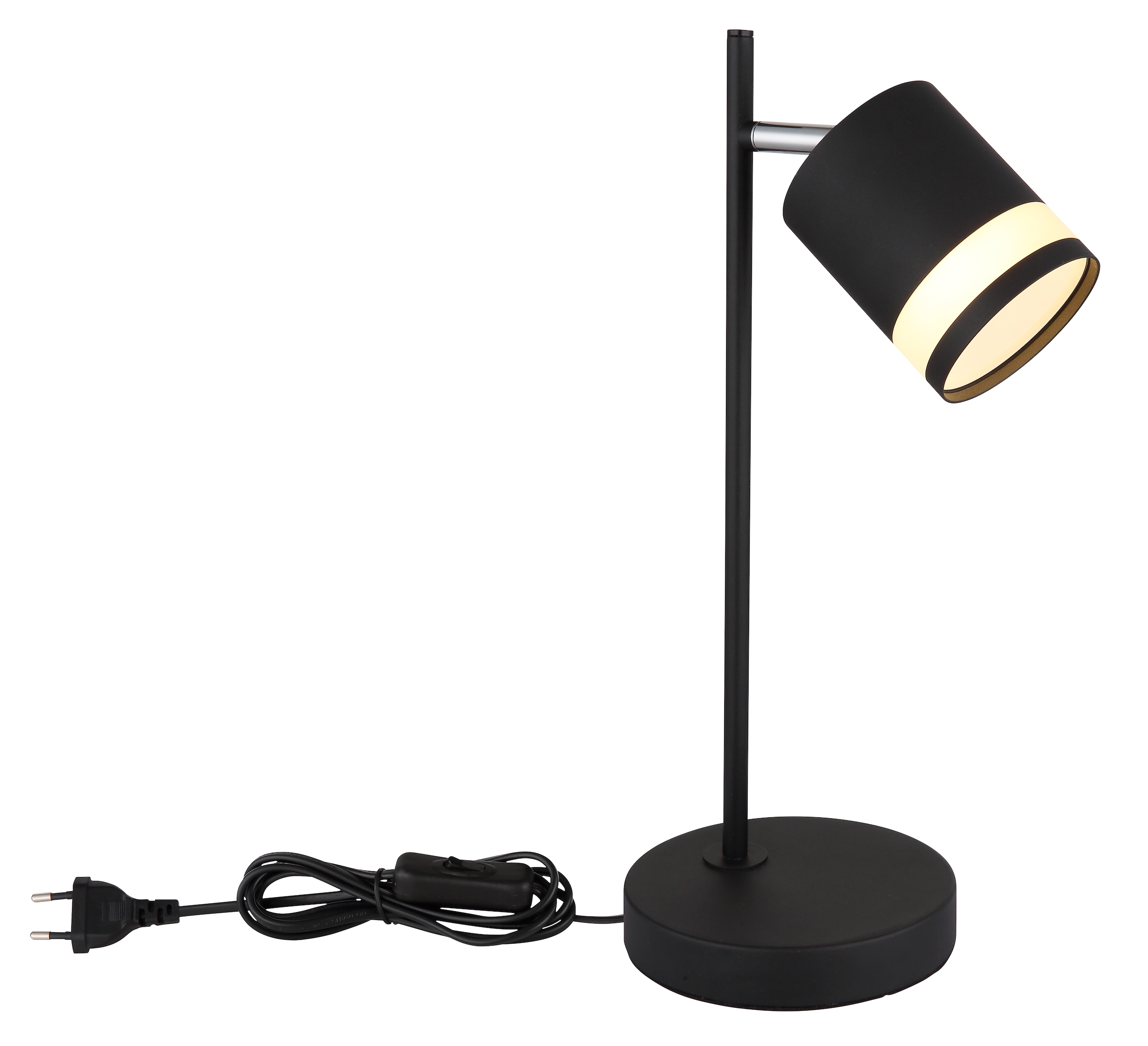 GLOBO LIGHTING Tischleuchte »LUCERO«, Leuchtmittel GX53 | Leuchtmittel wechselbar, Tischlampe/schwarz/3000K/Wohnzimmer/Schlafzimmer