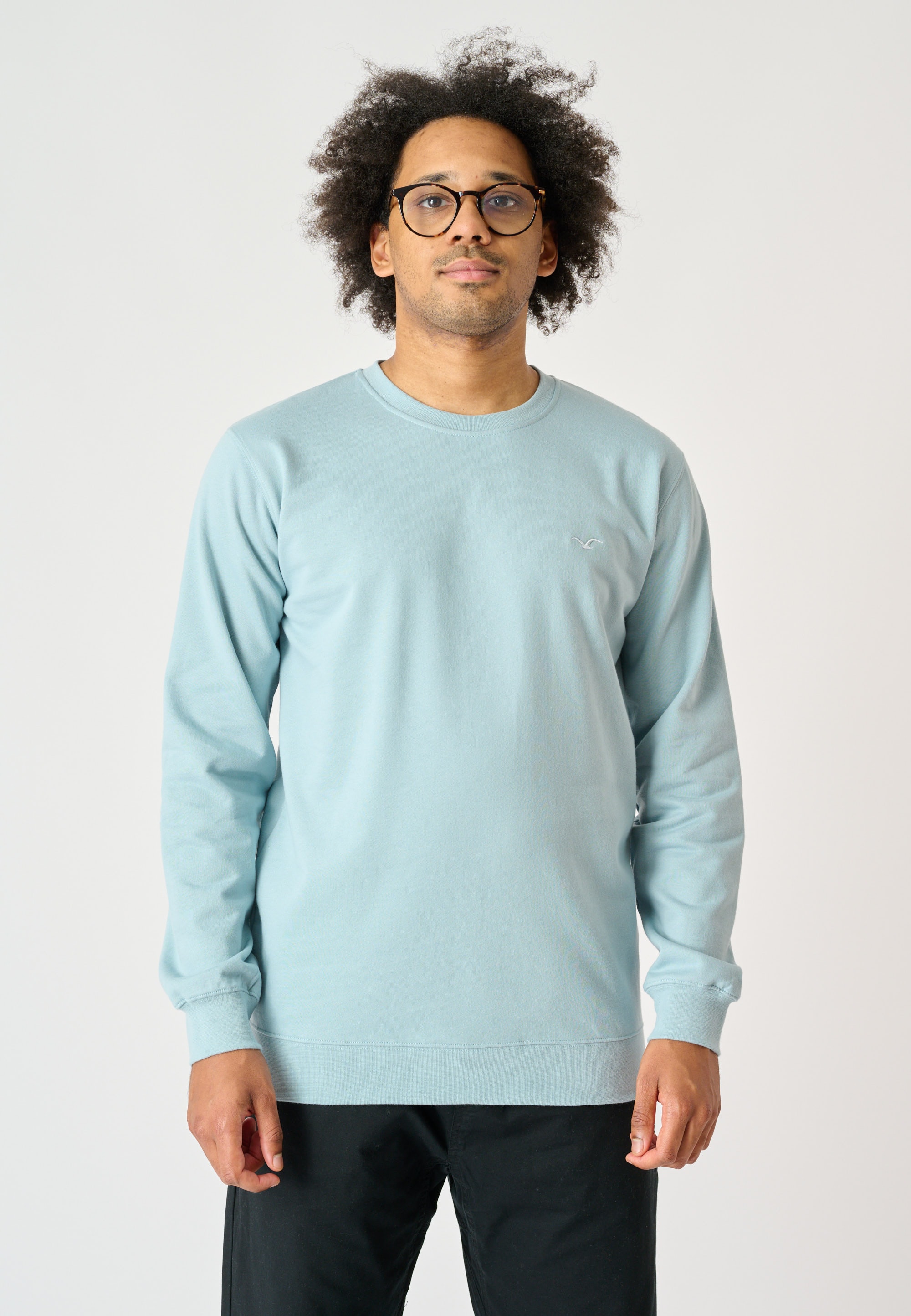 Cleptomanicx Sweatshirt »Ligull«, mit kleiner Möwen-Stickerei