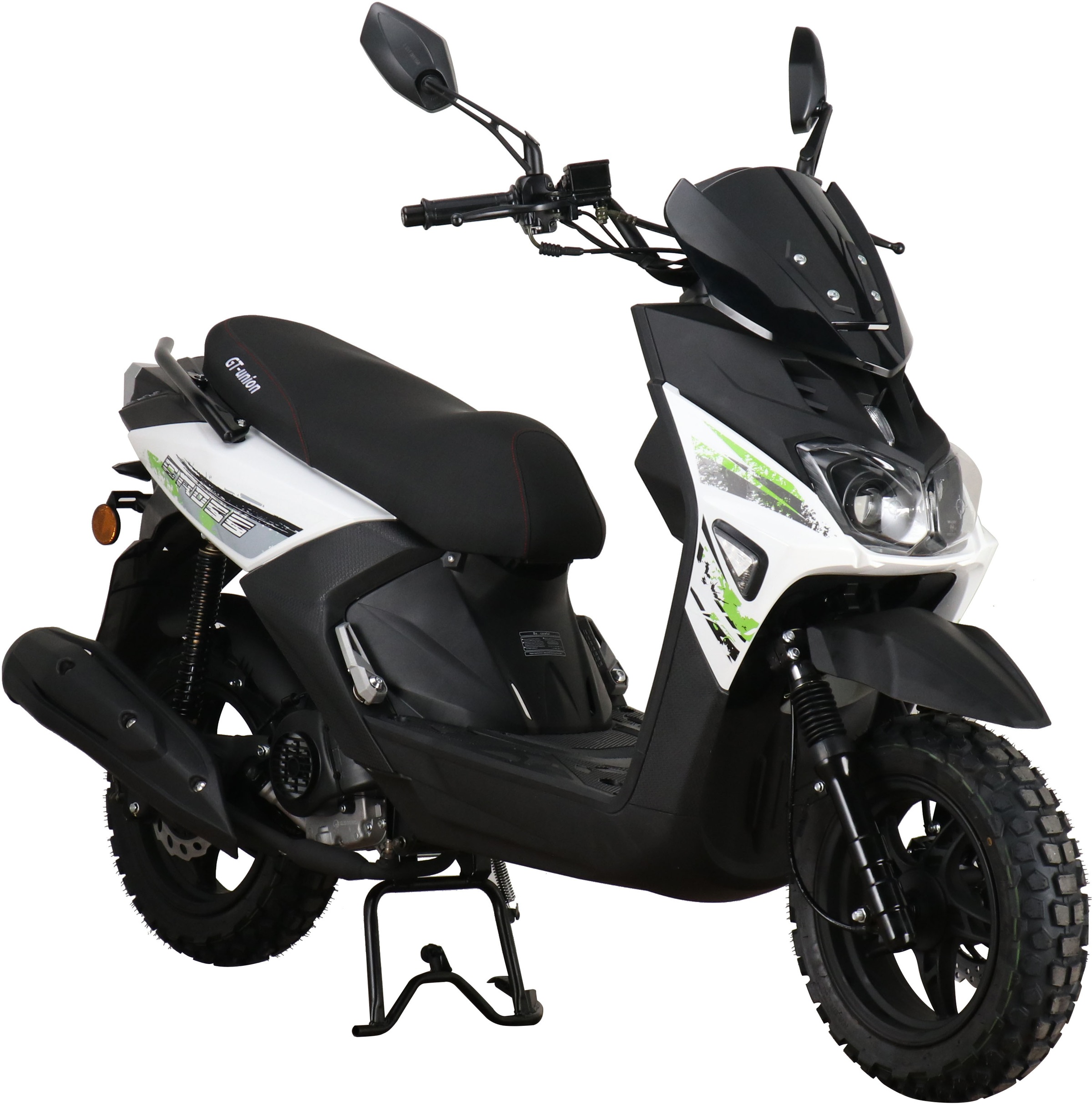 GT UNION Motorroller »Cross 2.0 125«, 124,6 cm³, 85 km/h, Euro 5, 8,5 PS, (Komplett-Set, 2 tlg., mit Topcase), Luftgekühlter Motor
