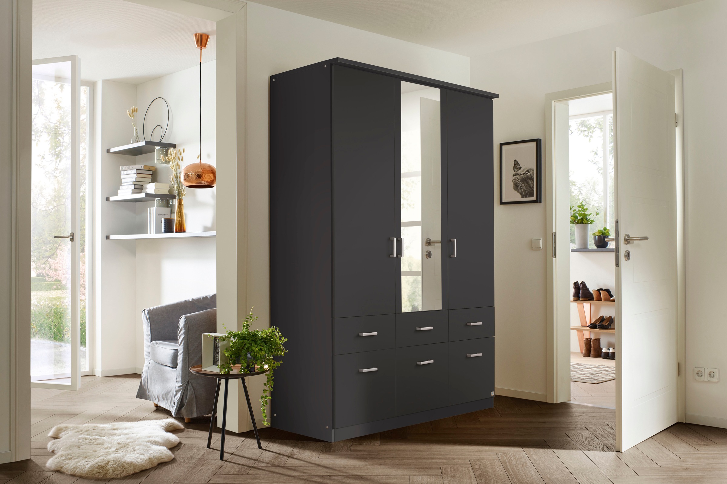 rauch Kleiderschrank »Kleiderschrank Schrank Garderobe deckenhoher Schrank BREMEN«, in vielen Farben und Ausführungen MADE IN GERMANY