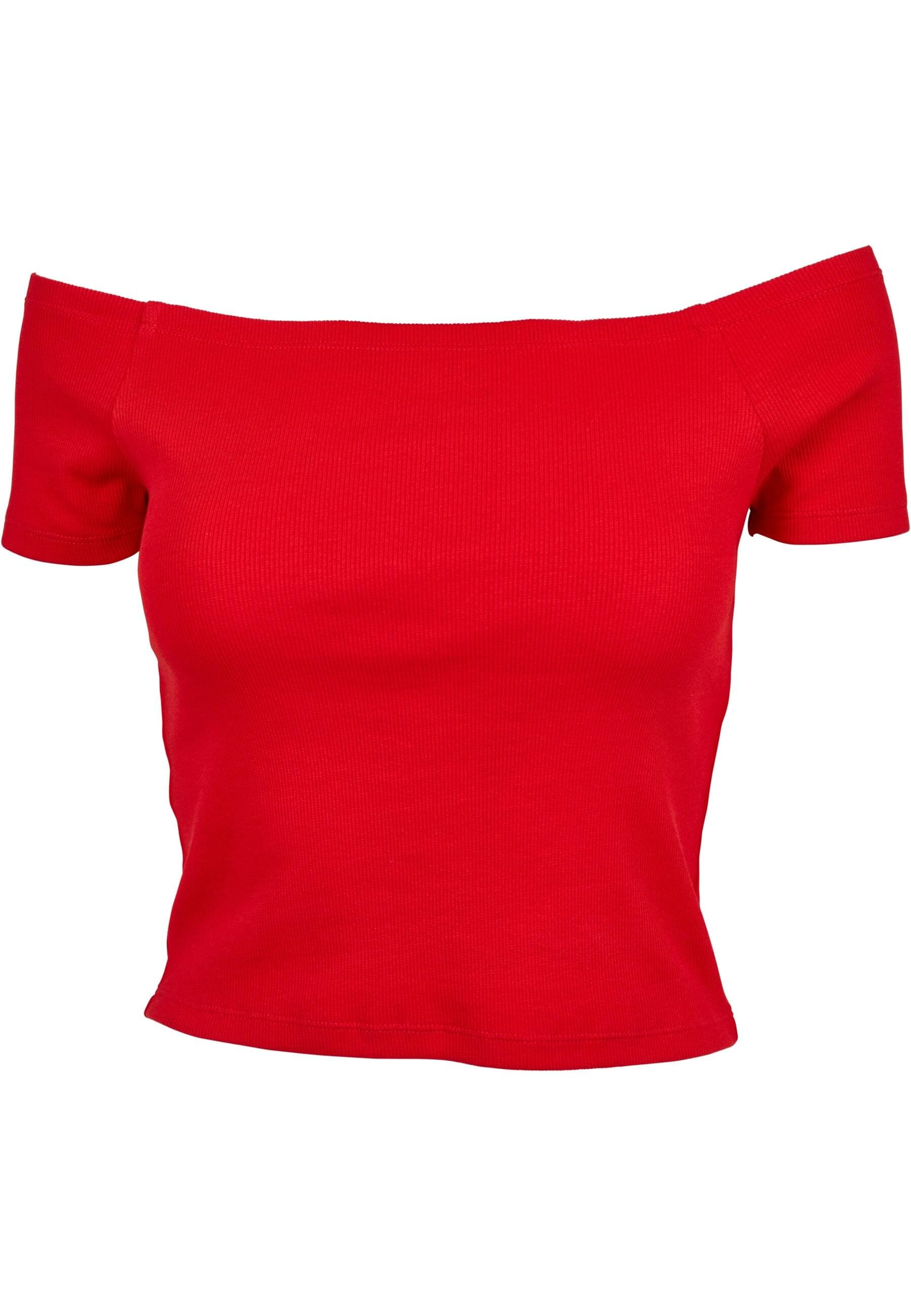 URBAN CLASSICS T-Shirt "Urban Classics Damen Ladies Off Shoulder Rib Tee" 1 günstig online kaufen