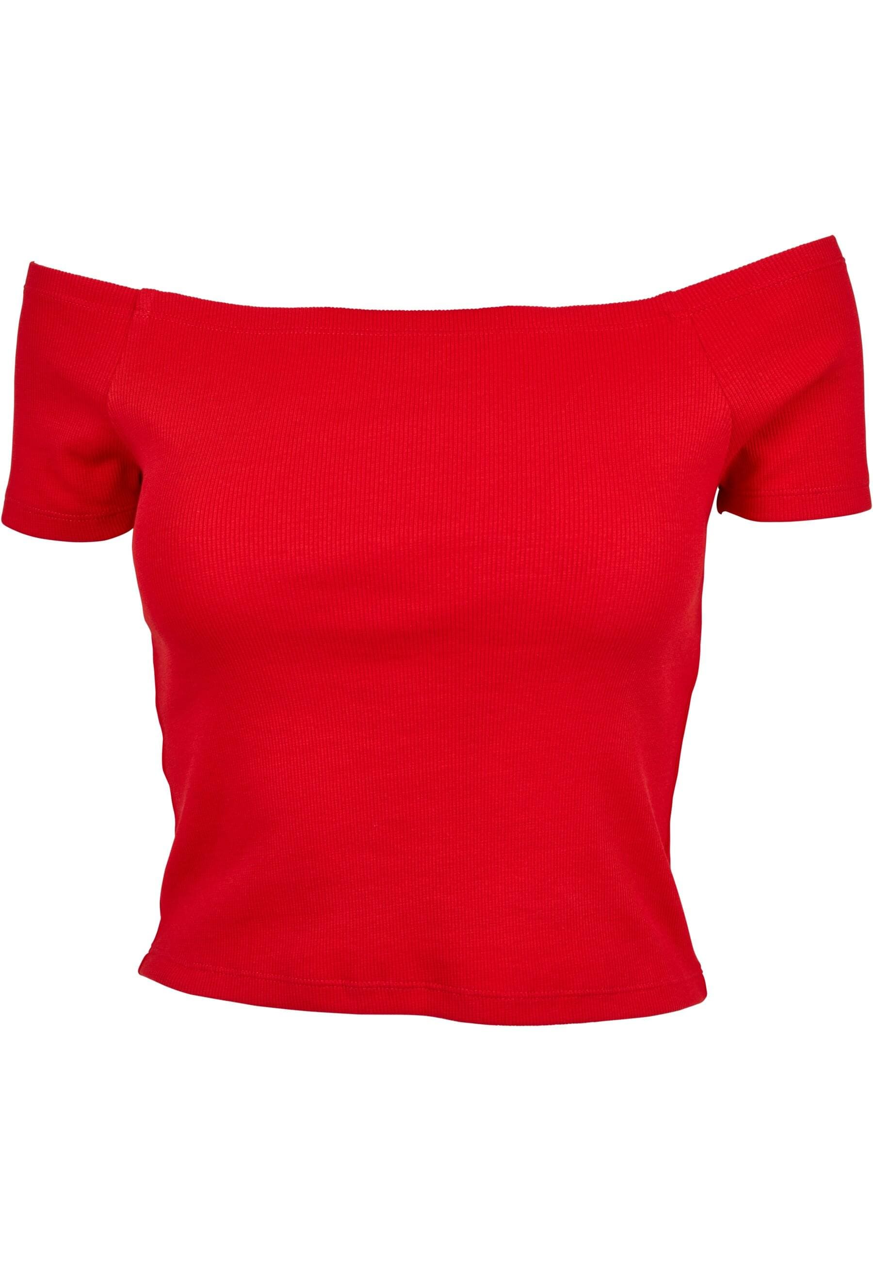 URBAN CLASSICS T-Shirt "Urban Classics Damen Ladies Off Shoulder Rib Tee" günstig online kaufen