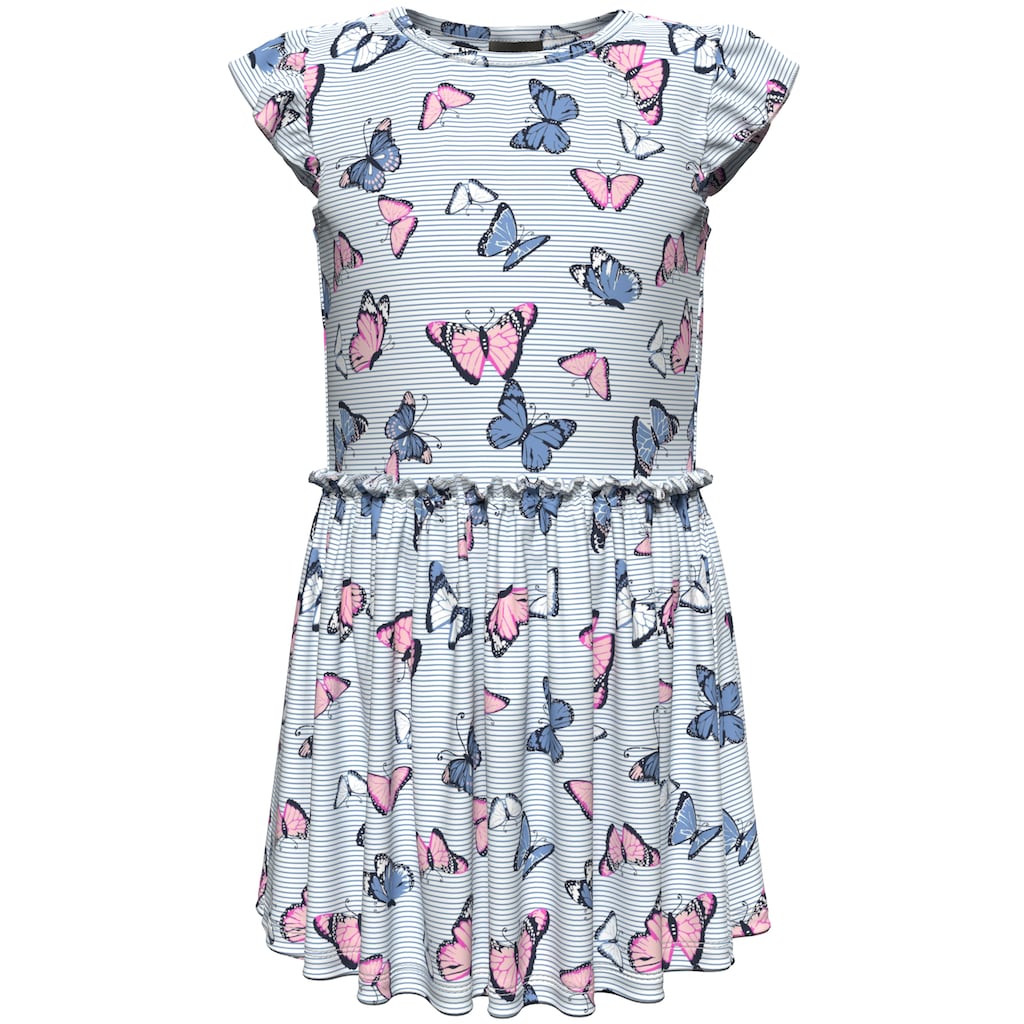 KIDSWORLD Jerseykleid »für kleine Mädchen«, mit niedlichem Schmetterlingsmuster