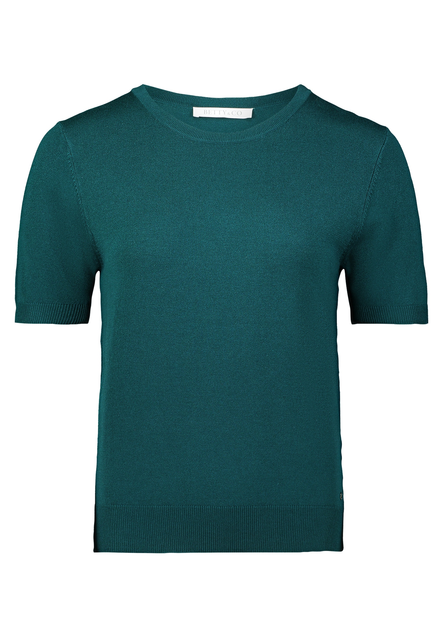 Betty&Co Kurzarmshirt »Betty & Co Damen Feinstrickpullover mit Rundhalsausschnitt«, (1 tlg.)