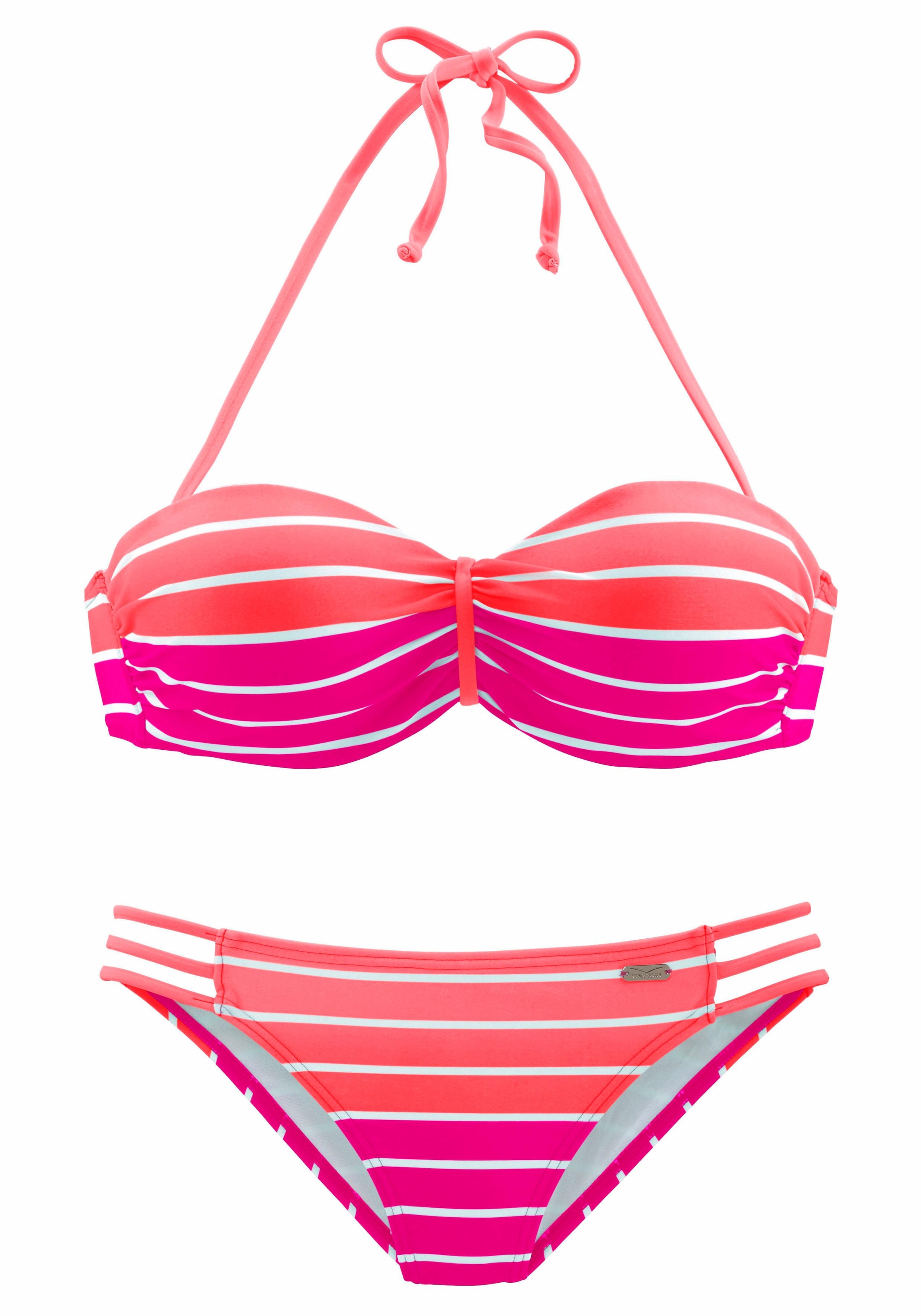 Venice Beach Bügel-Bandeau-Bikini, im BAUR trendigen | ▷ für Streifen-Look