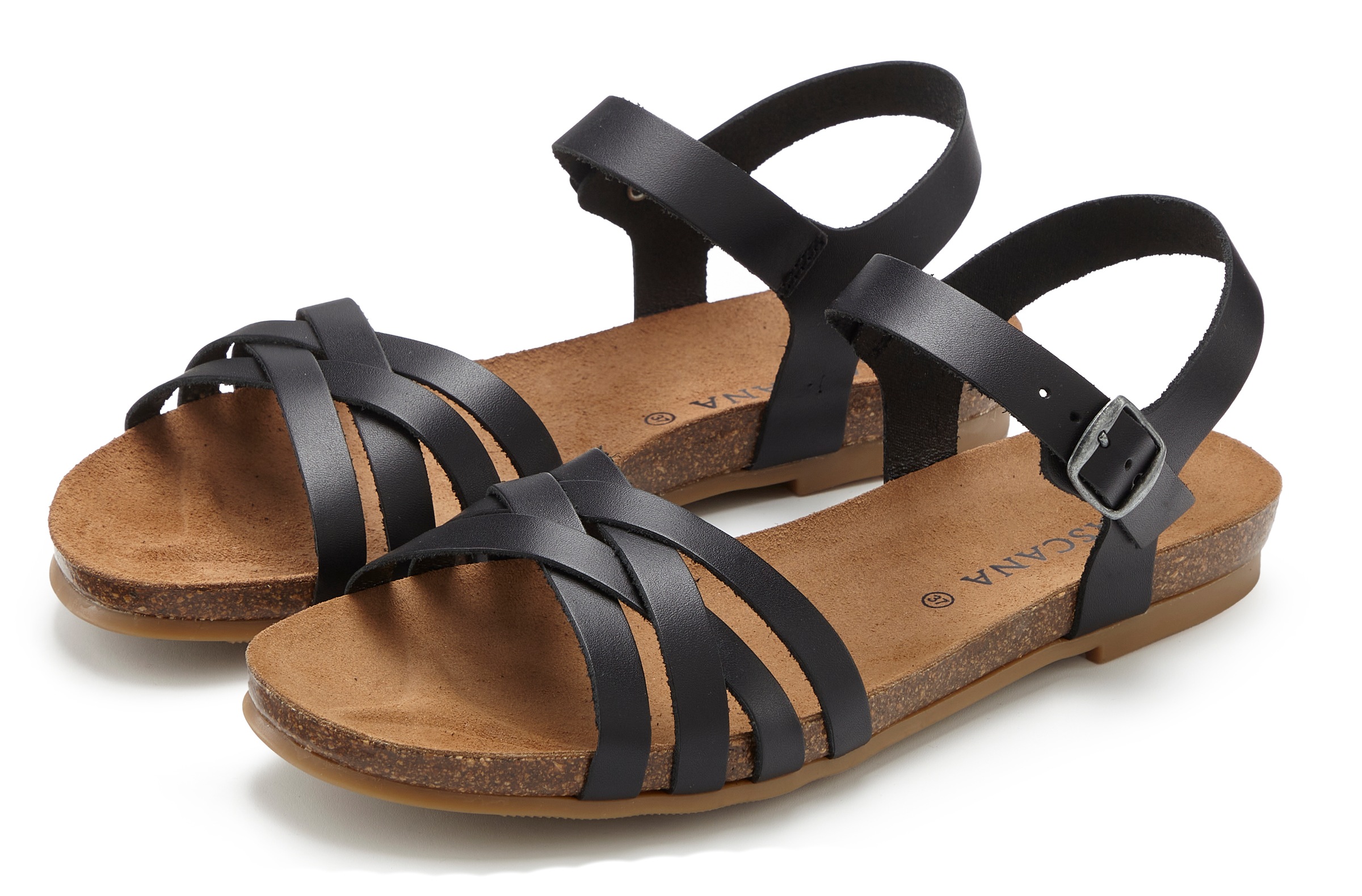 LASCANA Sandale "Sandalette, Sommerschuh", aus Leder günstig online kaufen
