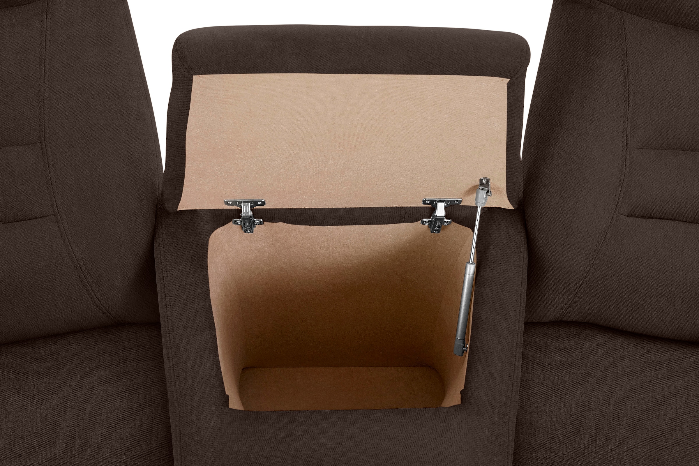 exxpo - sofa fashion 3-Sitzer »Ascoli, Kinosofa mit hohem Sitzkomfort, bequeme Armlehnen«, inkl. Relaxfunktion, Ablage und Staufach, hohe Rückenlehne