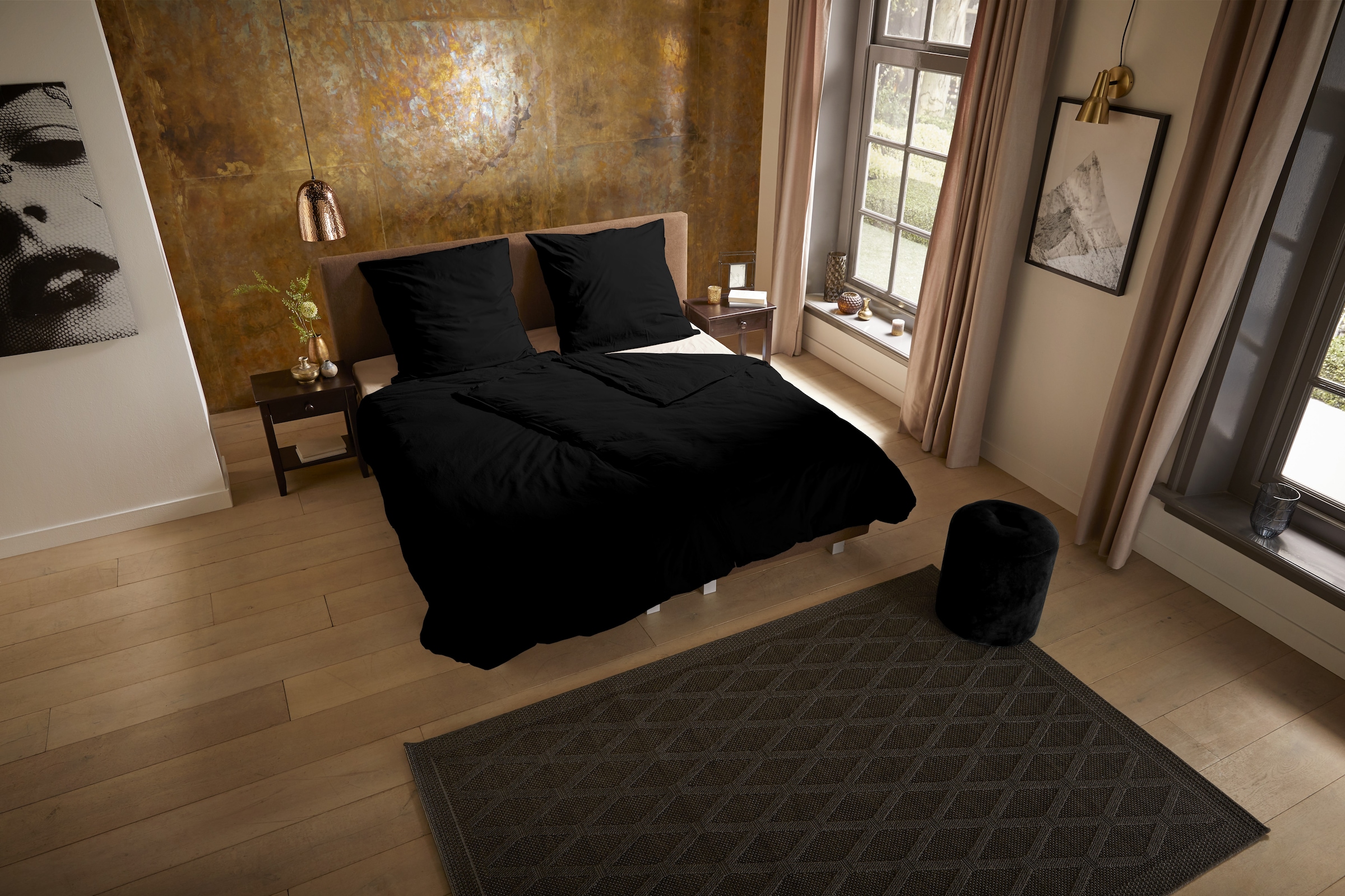 PURE luxury collection Bettwäsche "Pure uni" 2 Stk. Mikrofaser, Pflegeleicht, Weich, unifarben, Reißverschluss