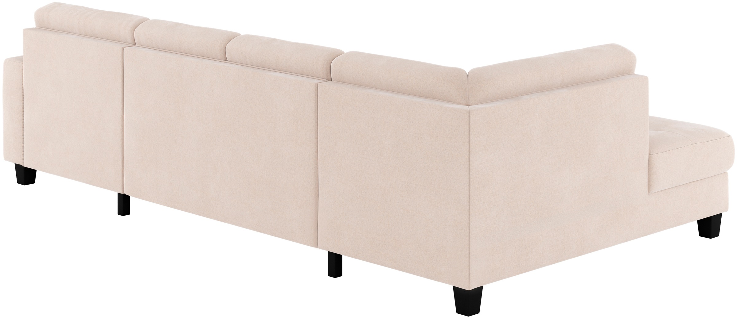 Places of Style Wohnlandschaft »Varese«, Kreuznaht in beige