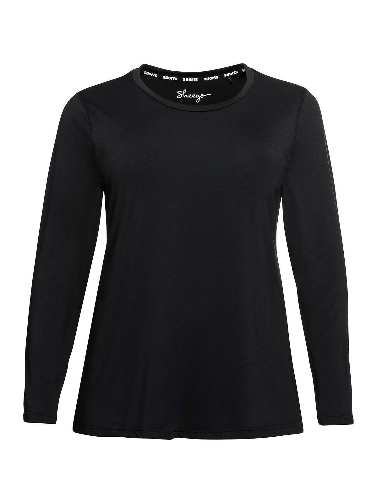 Sheego Langarmshirt »Große Größen«, mit reflektierendem Rückendruck