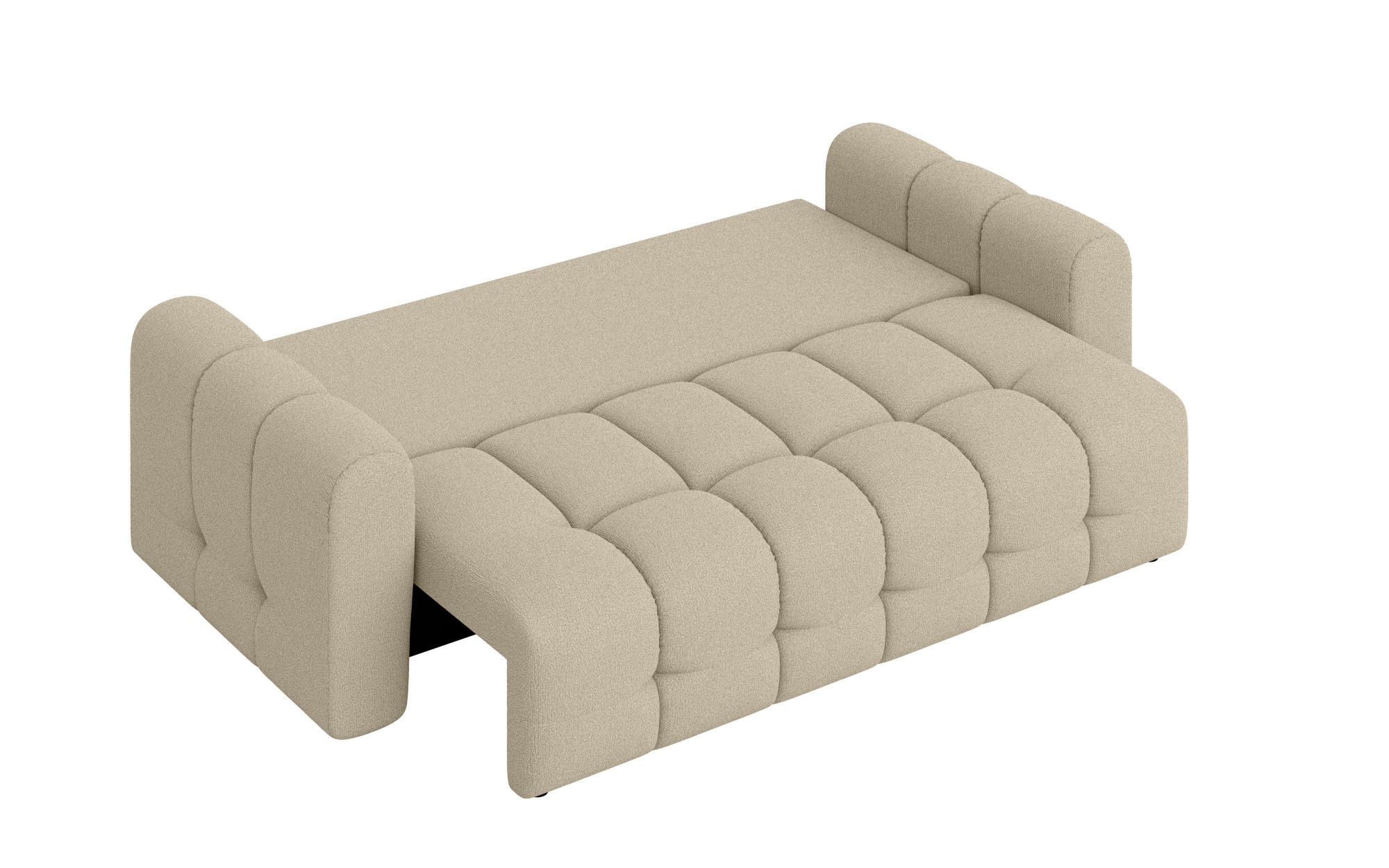 INOSIGN 3-Sitzer »Manilla, wahlweise mit Bettfunktion, B/T/H 265/117/91 cm«, mit Wellenunterfederung, in verschiedenen Materialien und Farben