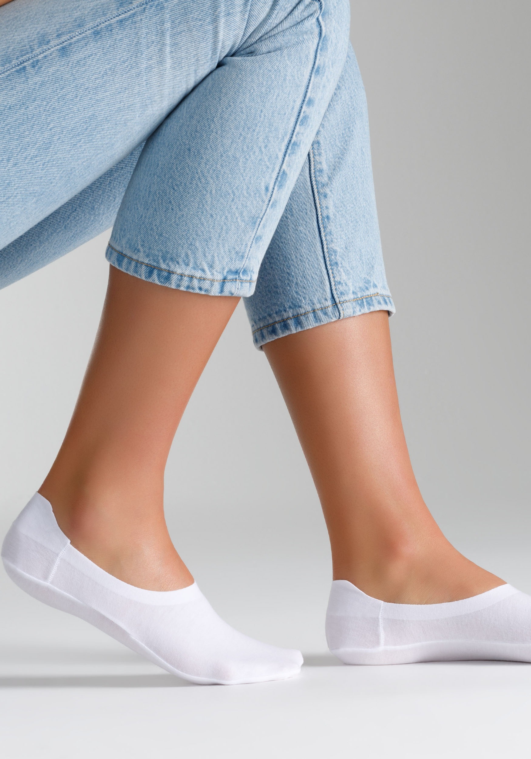 Thumbnail - Camano Füßlinge "comfort" 4 Paar tlg. mit Silikonstreifen für sicheren Halt