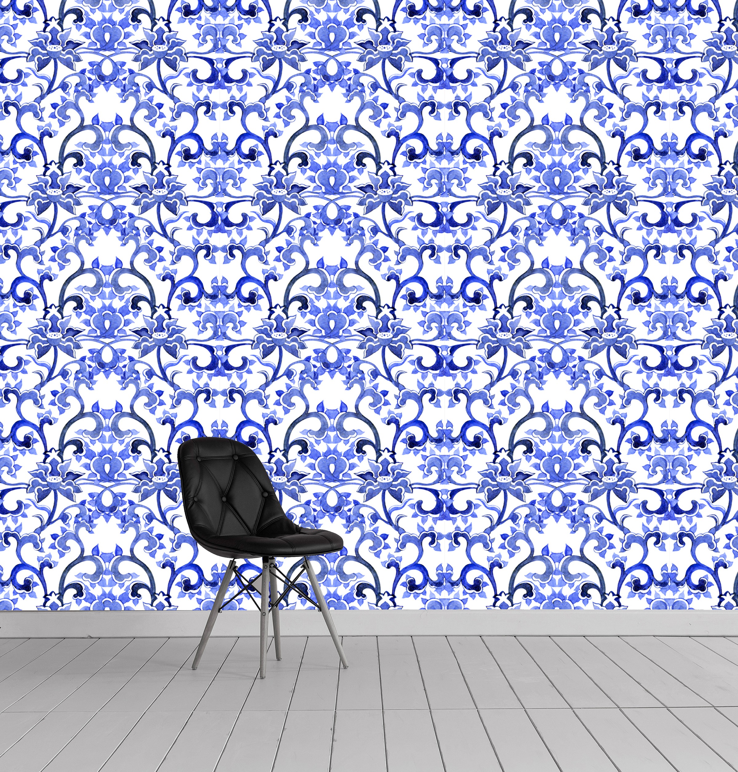 queence Vinyltapete »Yusuf«, bedruckt-Barock-Antikoptik-Kunst, 90x250cm, selbstklebend, kinderleichte Anbringung, Sticker