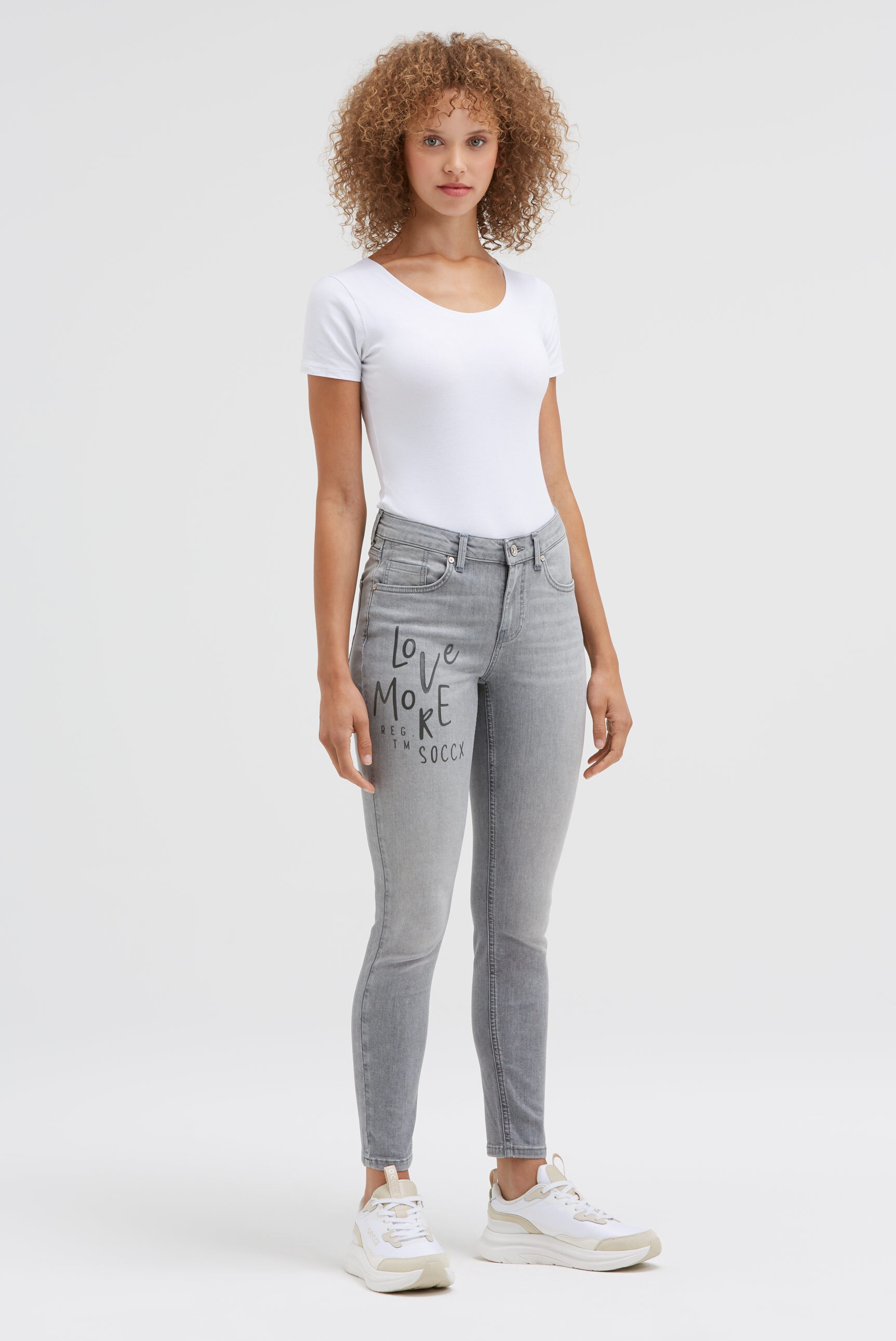 SOCCX Slim-fit-Jeans, mit normaler Leibhöhe