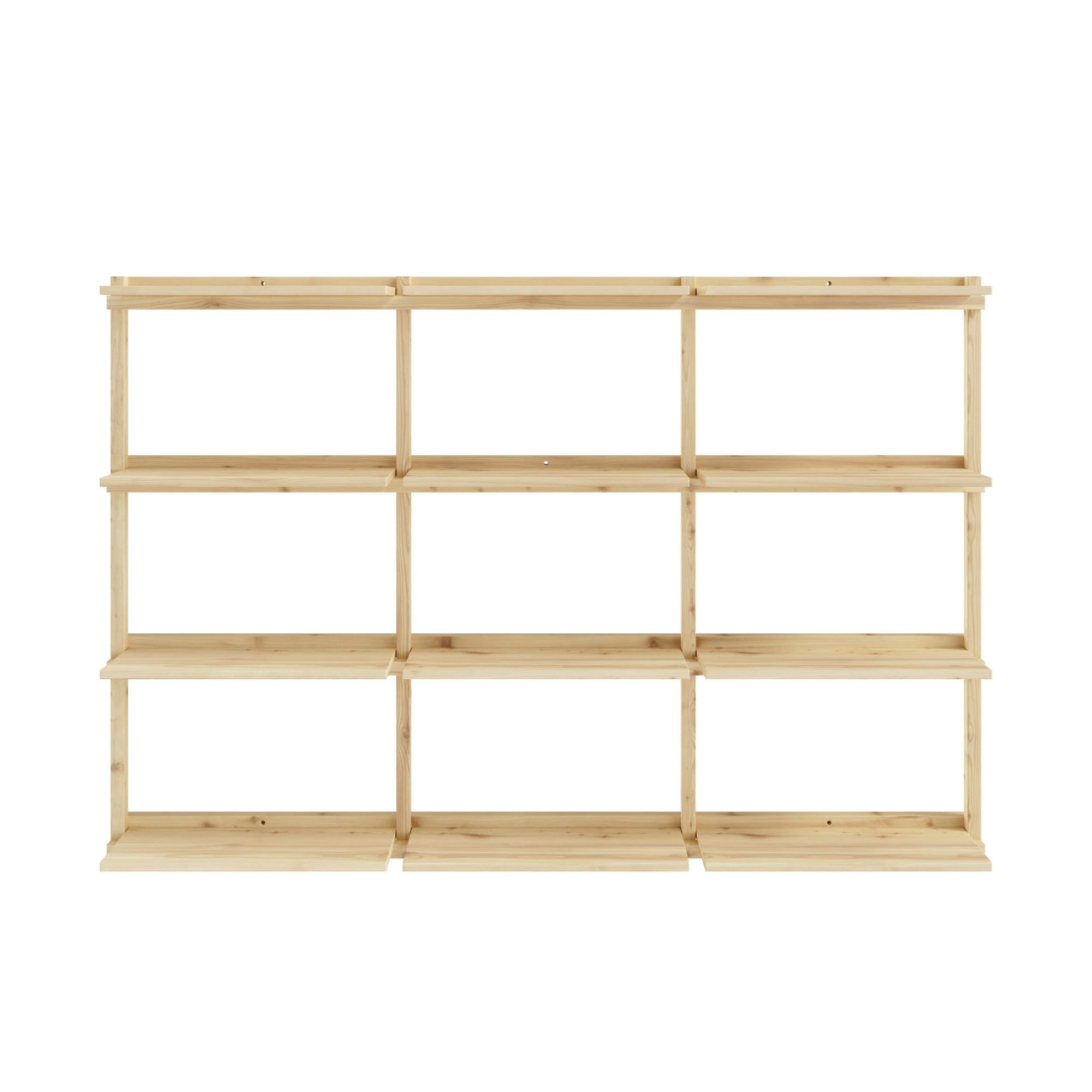 Karup Design Wandregal »Groove Shelving Big, Wandregal, Aufbewahrung, Deko, Platzsparend«, (BxTxH ca: 192x25,5x127), inkl. 12 Abnehmbare Regalböden aus FSC®-zertifiziertem Massivholz