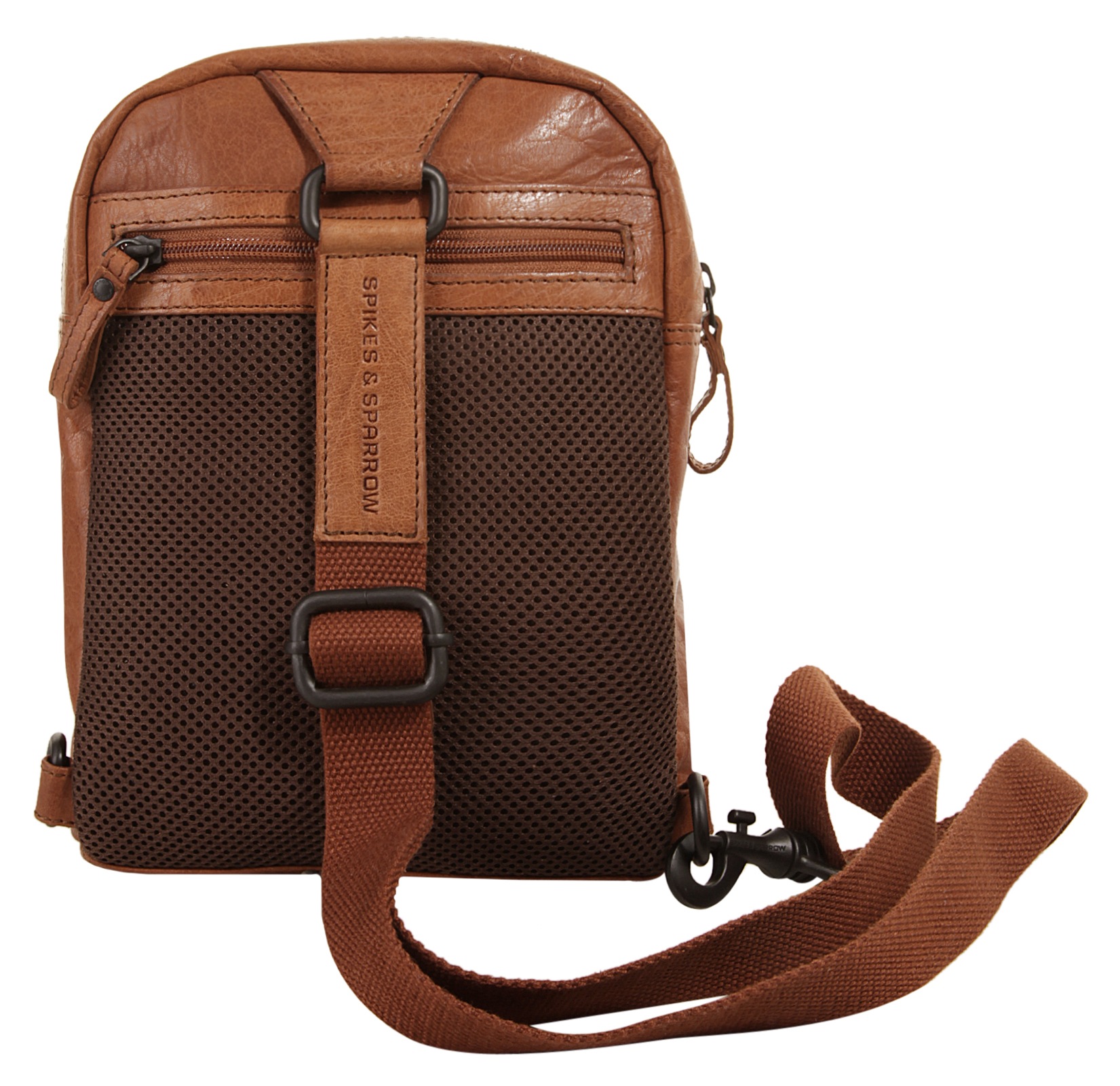 Spikes & Sparrow Crossover Bag Brown Leather 3