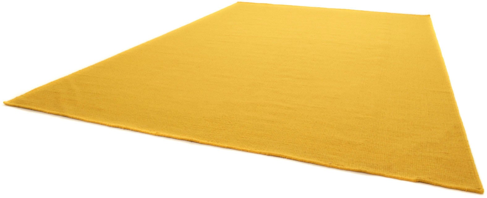 morgenland Wollteppich »KELIM FANCY UNI«, rechteckig, 7 mm Höhe, reine Wolle, Wendbar, Einfarbig, Uni, Wohnzimmer