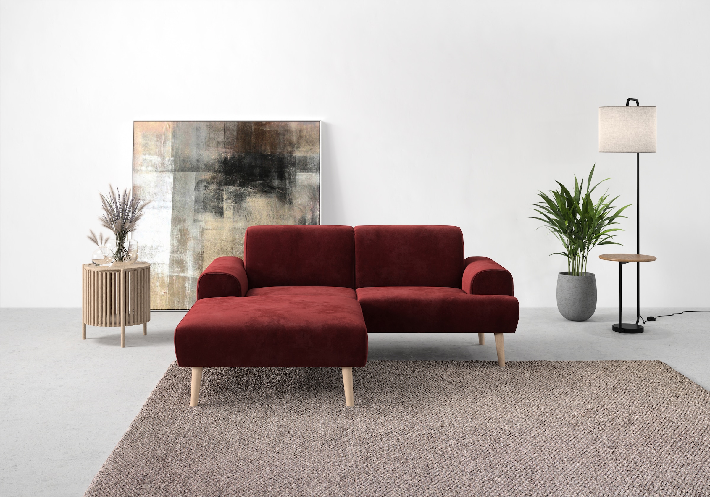 Home affaire Ecksofa "Swift Scandic Design, komfortabler Federkern, Breite günstig online kaufen