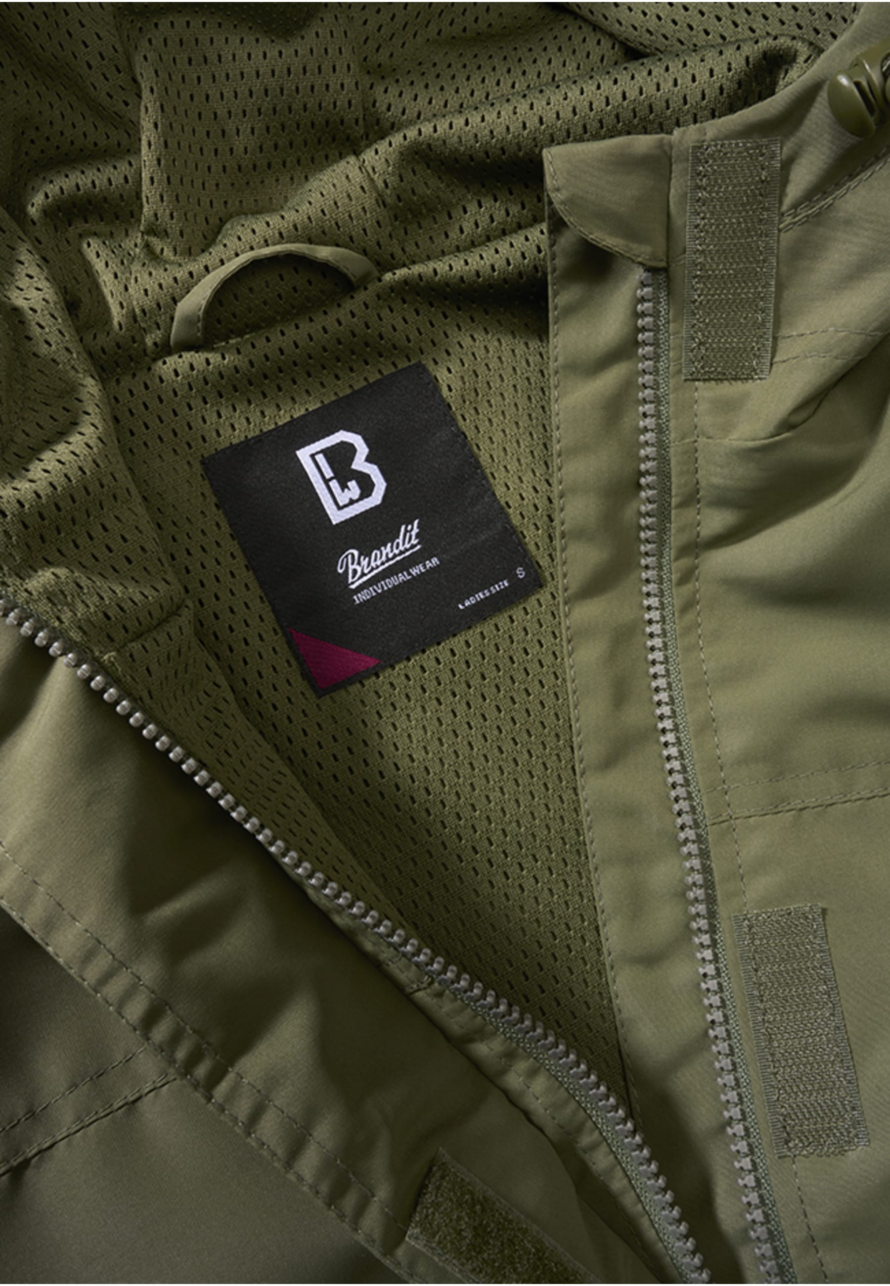 Brandit Allwetterjacke »Brandit Damen Ladies Summer Windbreaker Frontzip« 1 Stk. tlg. mit Kapuze