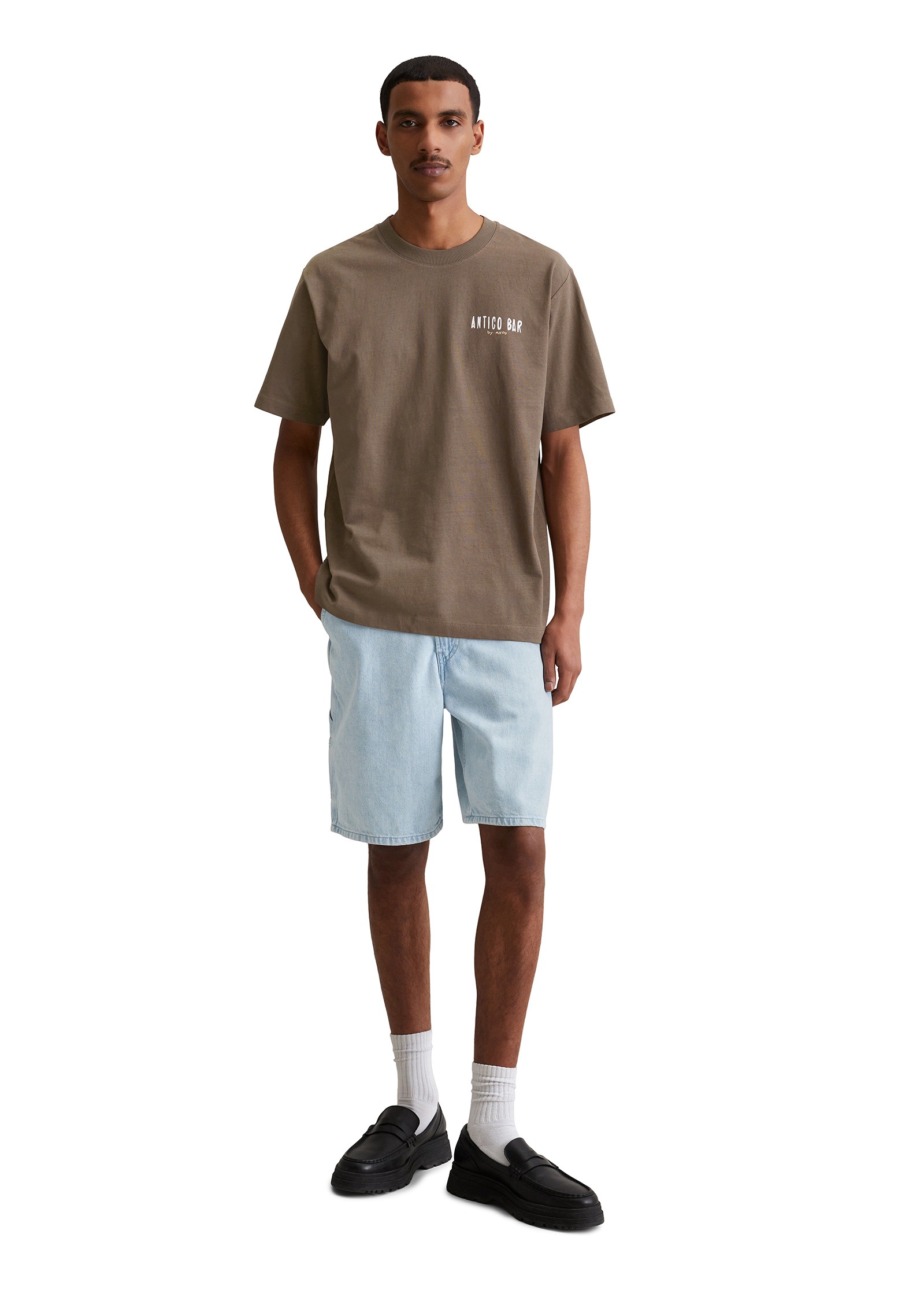 Marc O'Polo DENIM T-Shirt »mit markantem Rückenprint«