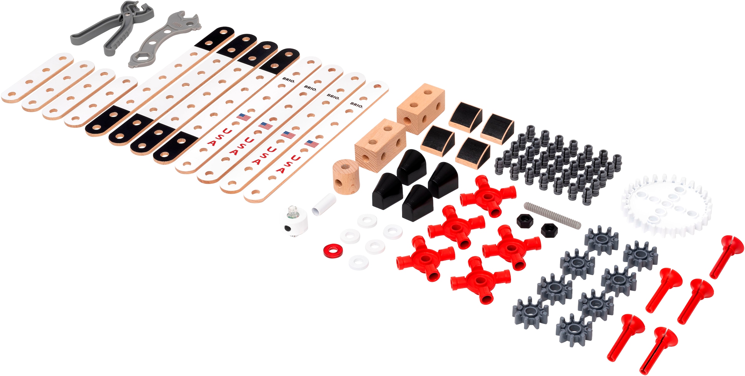 BRIO® Konstruktions-Spielset »BRIO Builder - Apollo Saturn V (34607)«, (91 St.), mit Licht