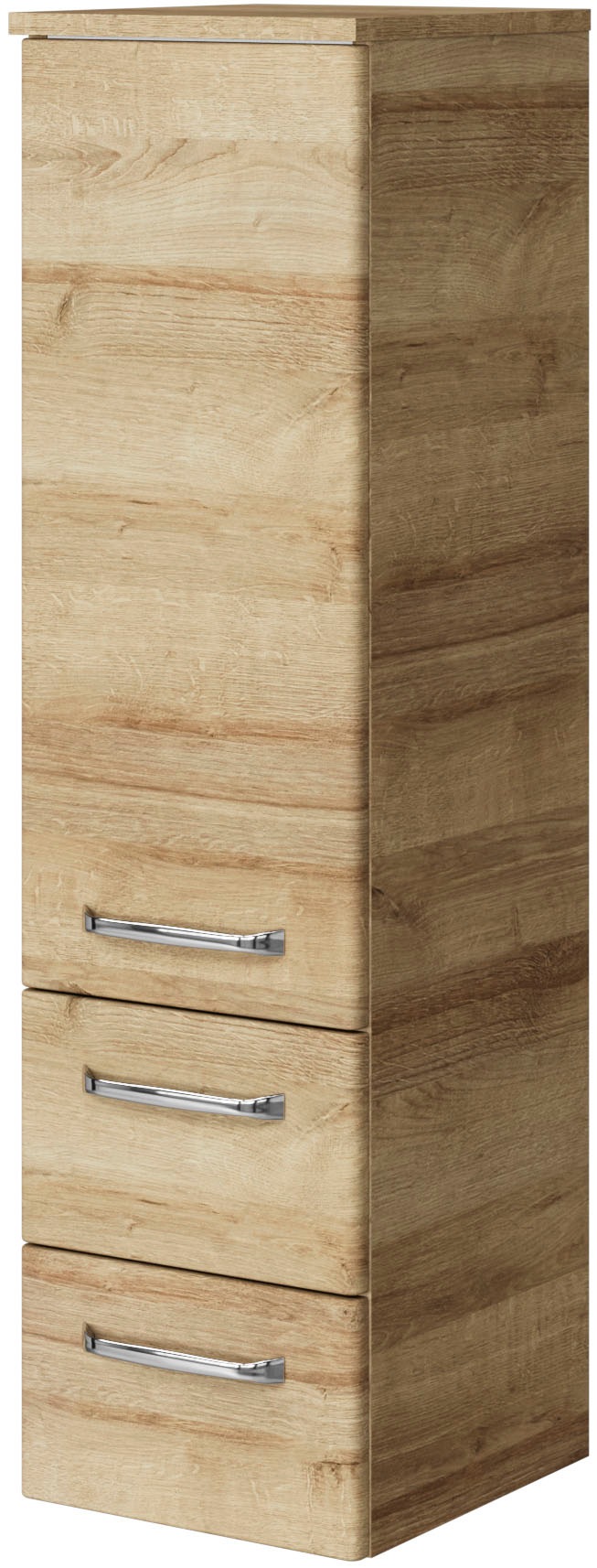 Saphir Badmöbel-Set »Badmöbel-Set Trentino 4-teilig Glas-Waschtisch mit LED-Spiegelschrank«, (5 St.), Badezimmer-Set mit Midischrank und Unterschrank inkl. Türdämpfer