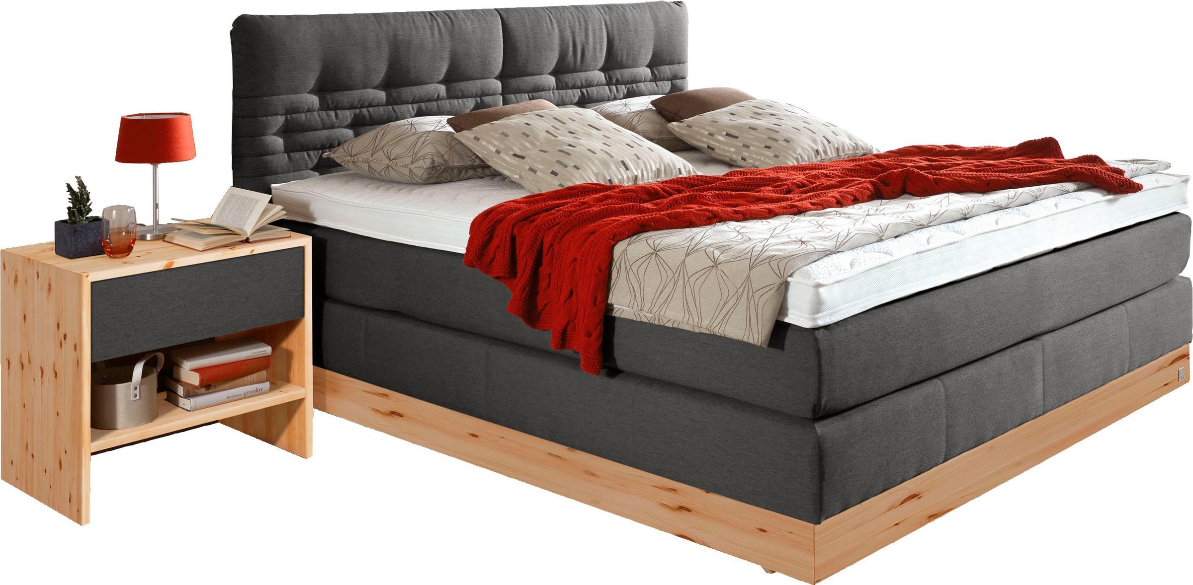 ADA premium Boxspringbett »Chalet«, TF 170 SL PM, Zirbenholz natur geölt