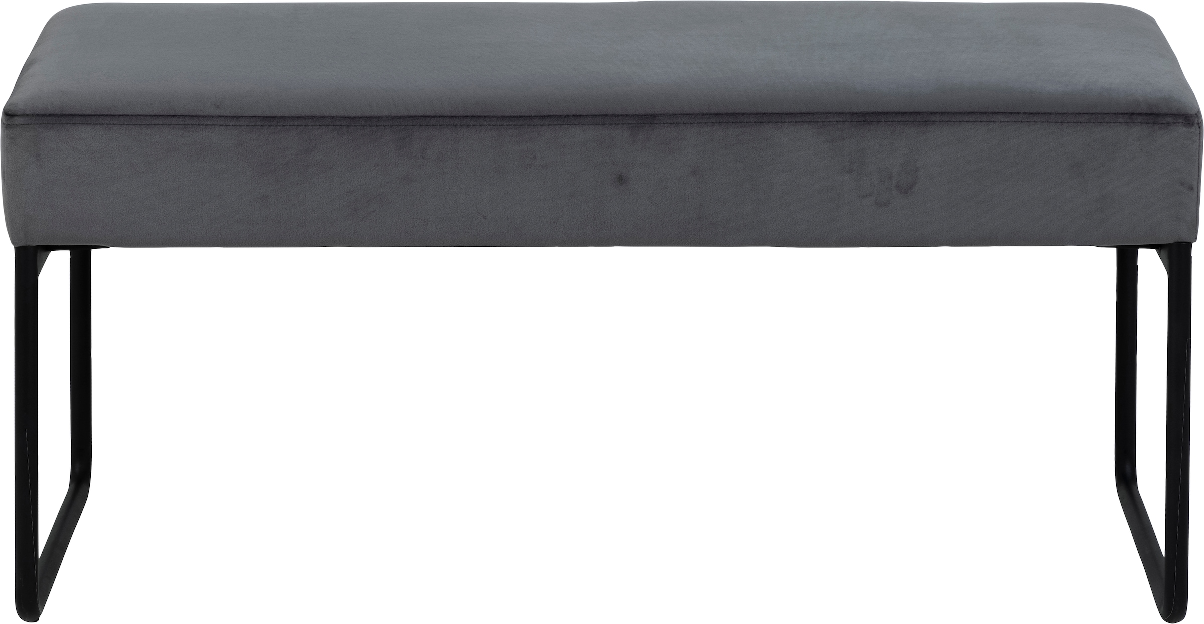 ACTONA GROUP Sitzbank "Ximena", (1 St.), mit edlem Samtvelours und schwarzen Metallbeinen, Breite 95 cm